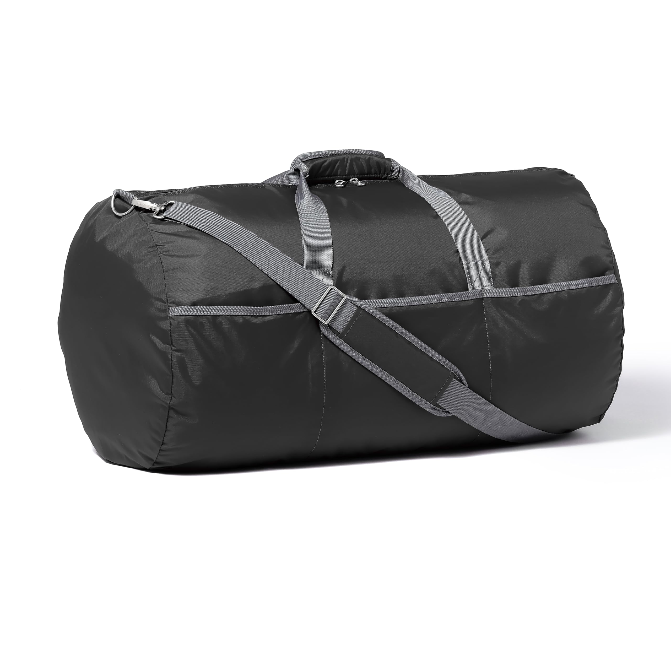 Extra Large Foldable Duffle Bag for Travel & Storage, with Exterior/Interior Zippered Pockets, Lightweight/Durable Nylon Material, 50-LBS Capacity