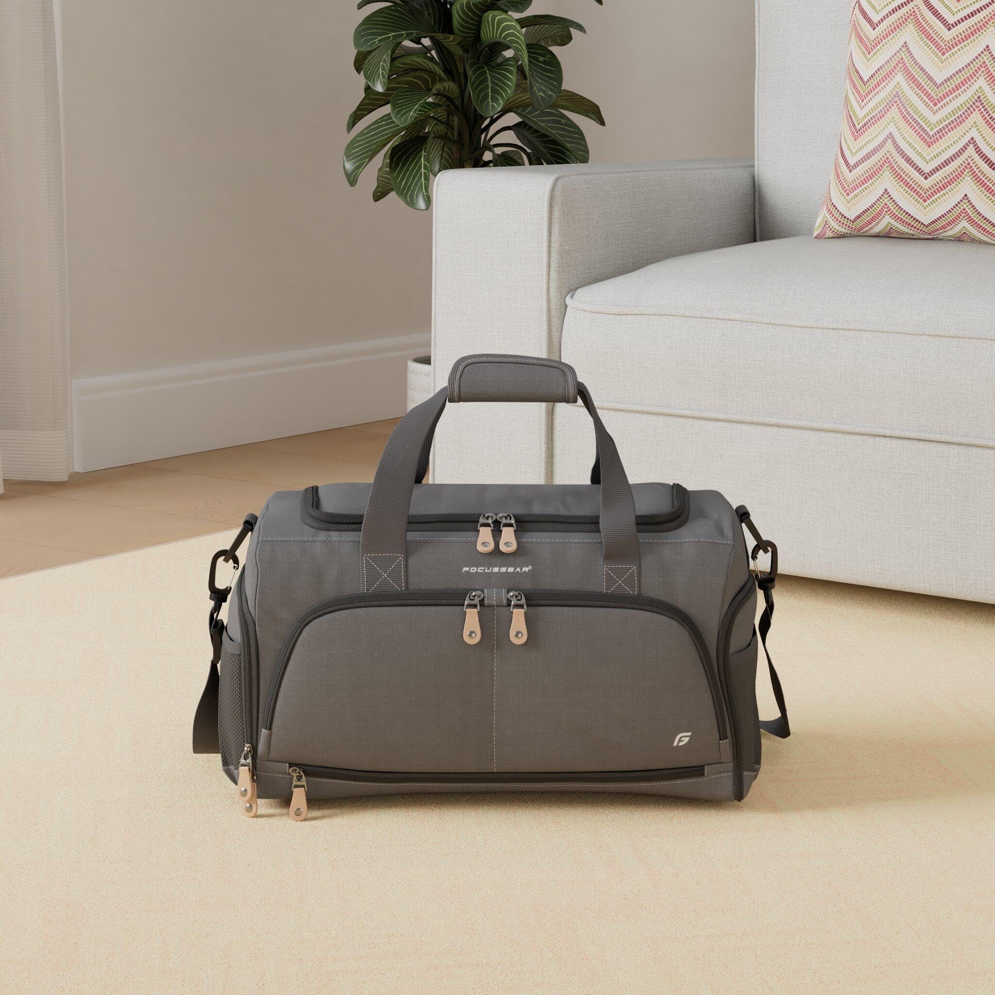 The Durable Crowdsource Designed Duffel Bag with 10 Optimal Compartments Including Water Resistant Pouch