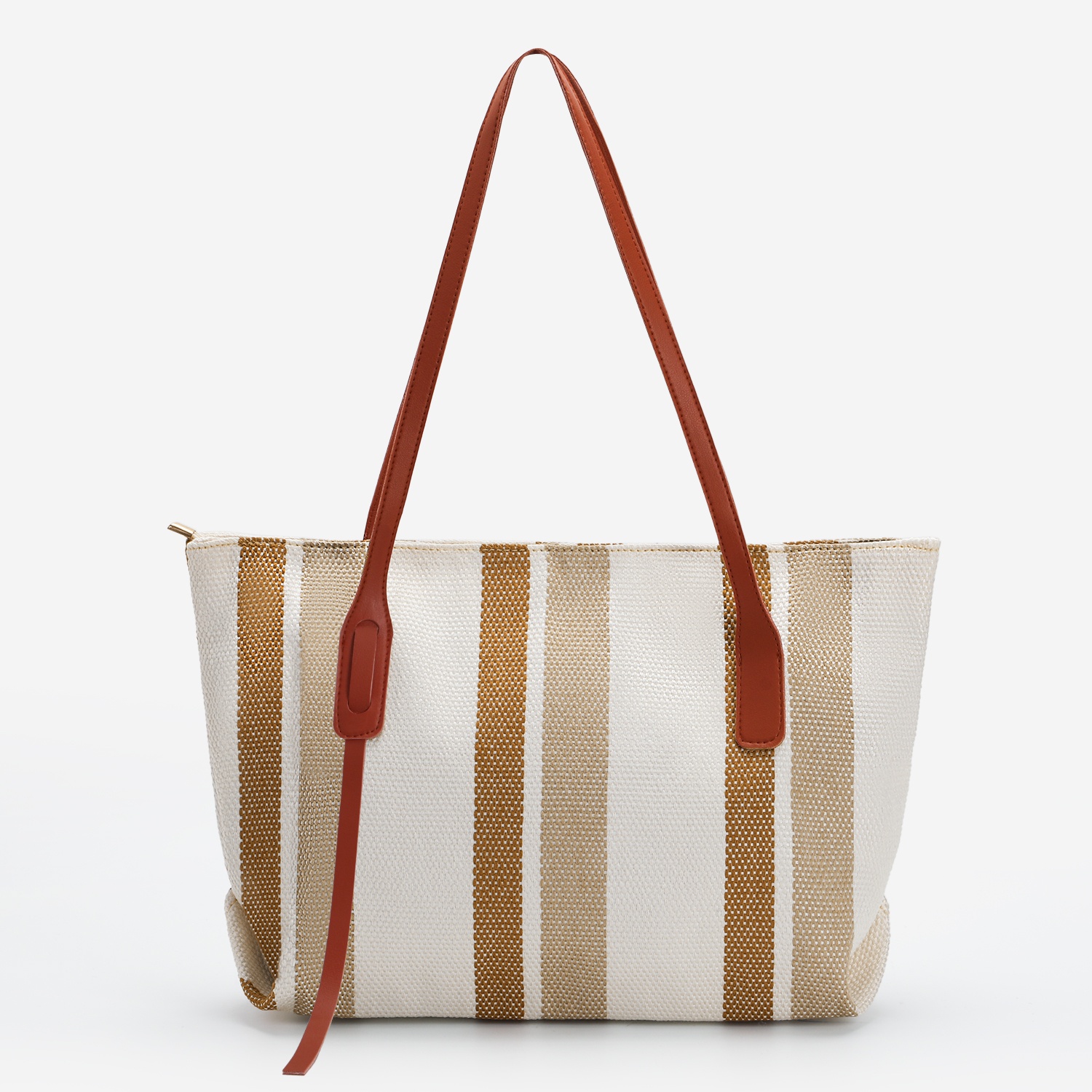 Stylish Modern Lightweight Women's Canvas Tote Bag Customizable Zipper for Daily Use-for Shopping Work Travel Office School