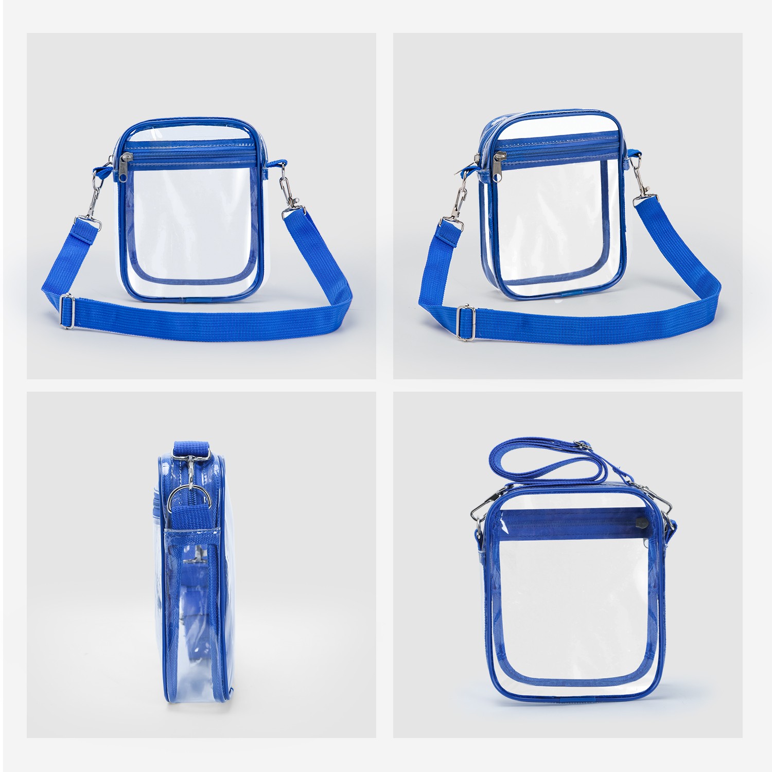 Clear Purse Stadium Transparent Messenger Bag Stadium Approved for Men and Women Clear Cross Body Bag