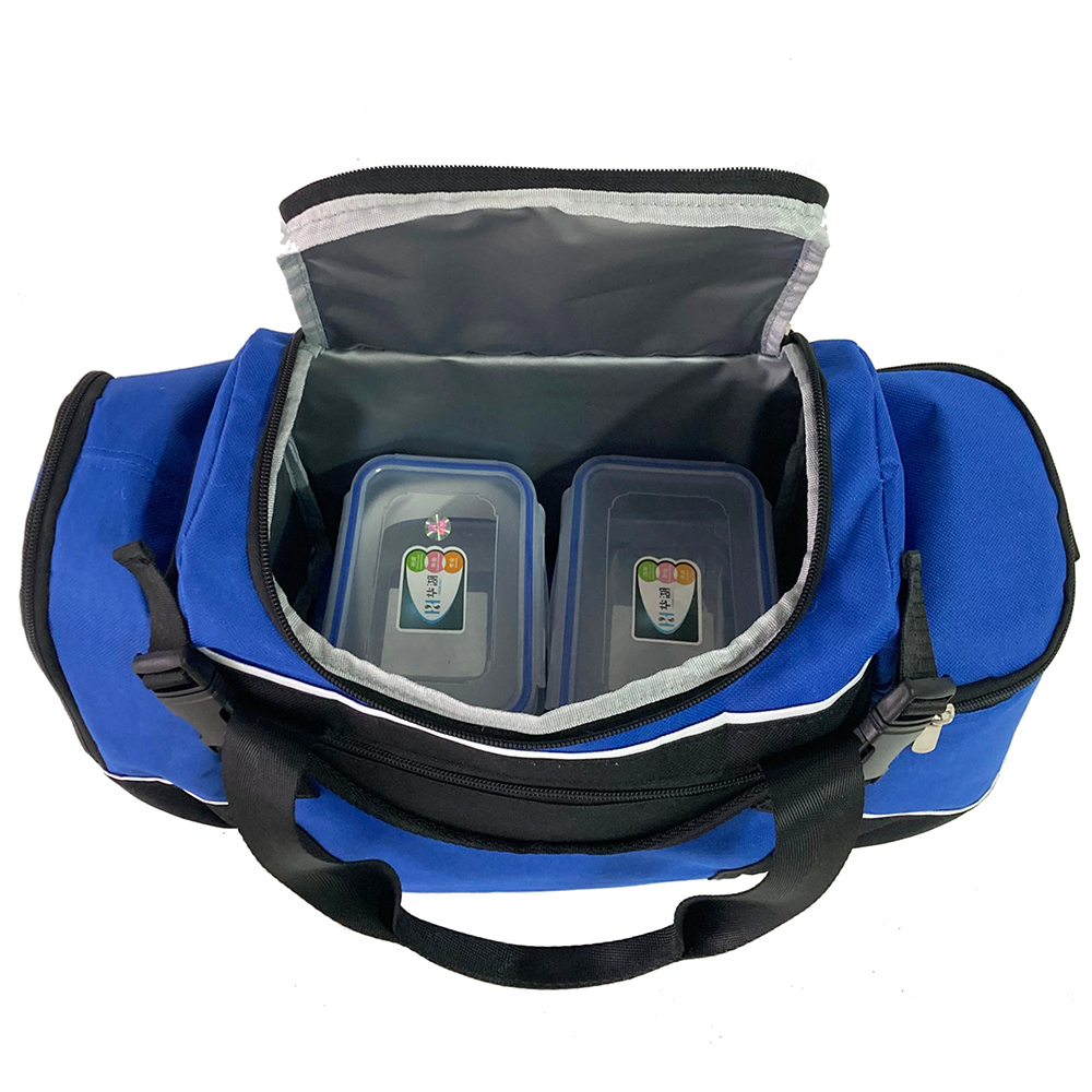 Custom Print Logo Thermal Travel Duffle Bag with Shoe Compartment