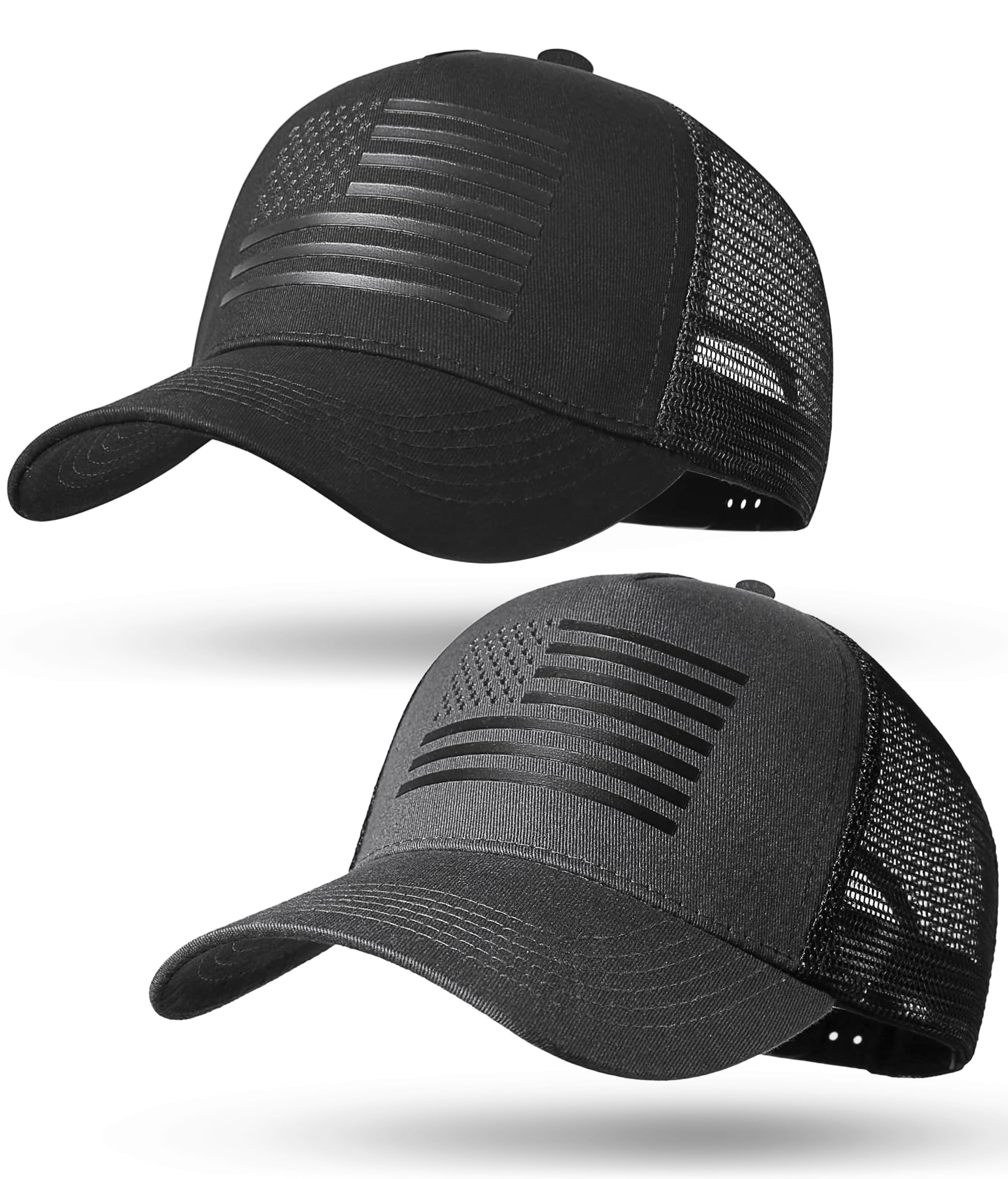 Trucker Hat Baseball Cap Snapback Fitted Hats for Men Women Snap Closure Design Breathable Mesh Side Durable