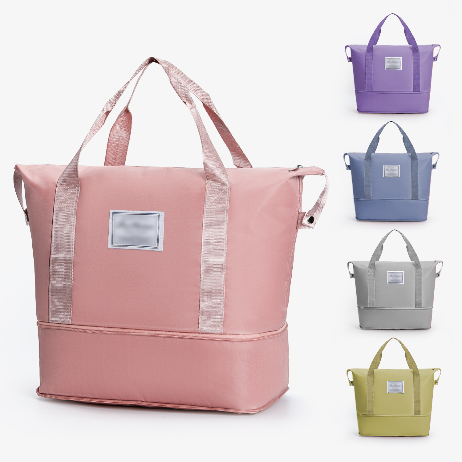 Large Capacity Weekender Bag Carry-On Duffle with Organizer for Travel & Gym