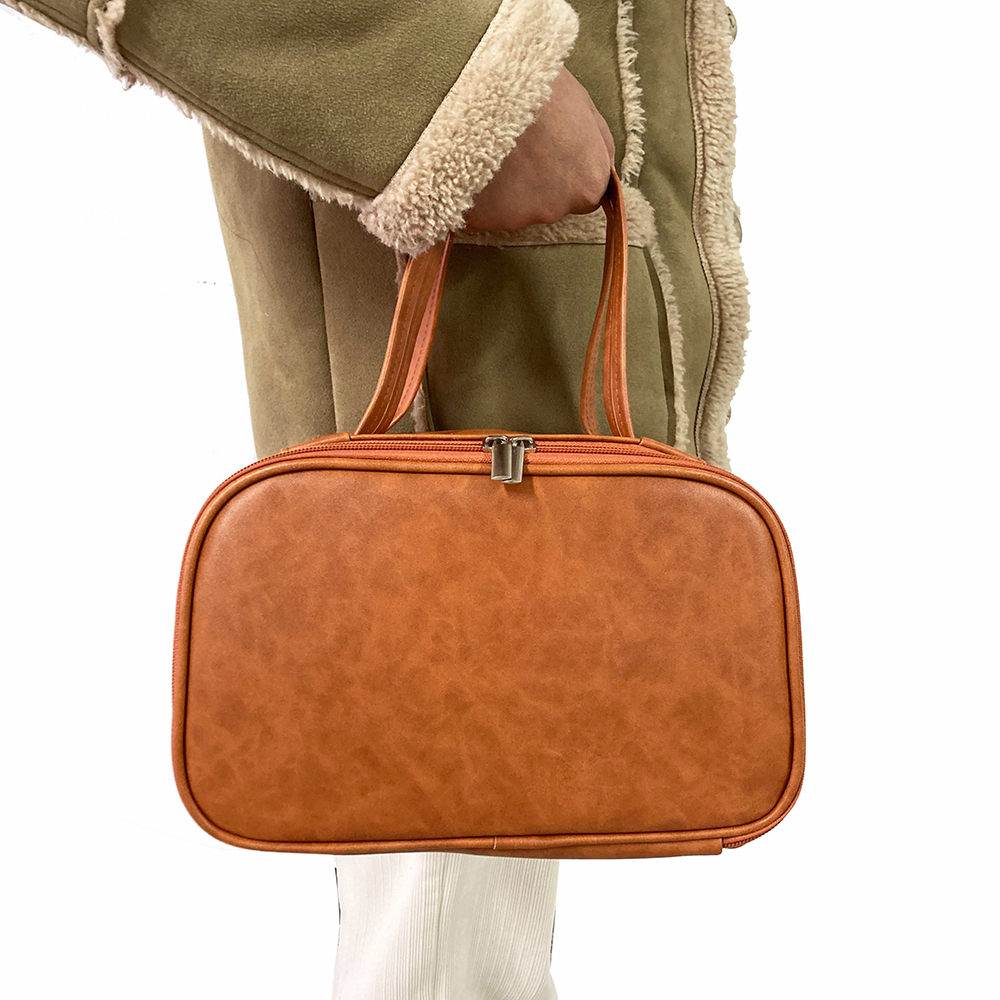 Insulated Lunch Tote Lunch Bag Cute Leak-Proof Reusable Container Outdoor PU Lunch Bag for Picnic