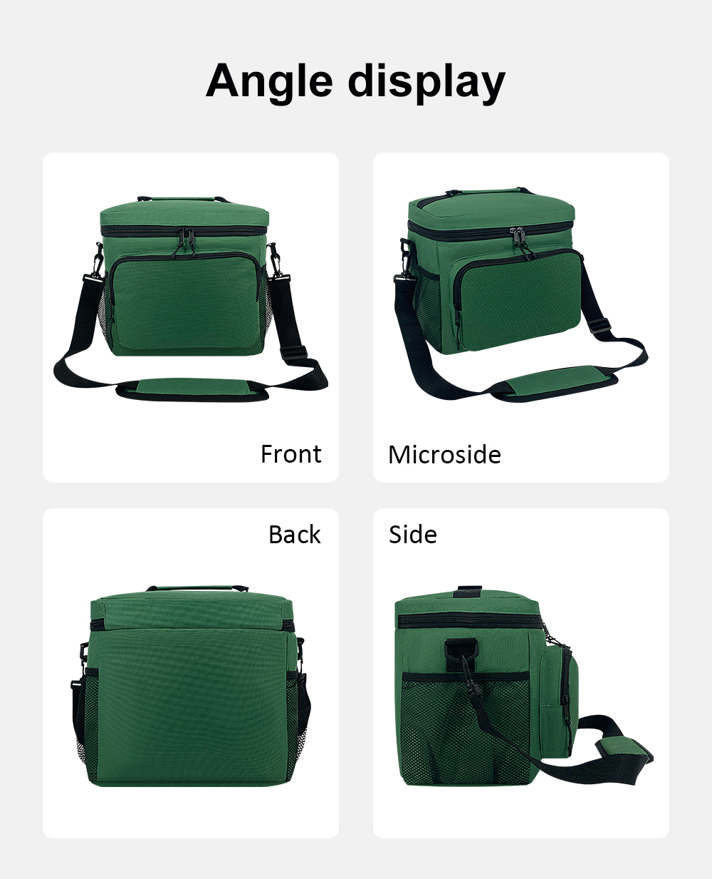 Customizable Kids Adults Soft Cooler Lunch Bento Bag Waterproof Foil Thermal Insulated Tote Cooler Zipper Closure Picnic Bags