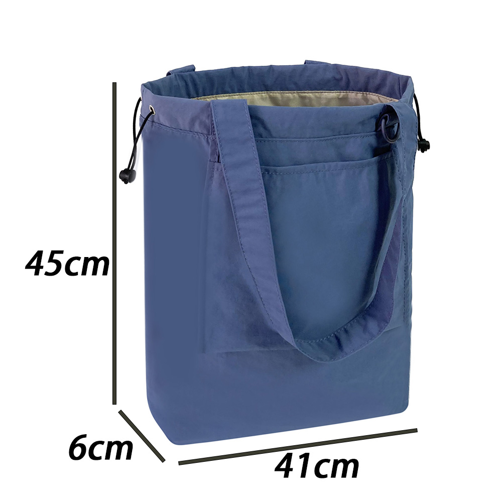 Factory Supplier High Quality Drawstring Opeing Tote Bag for Women