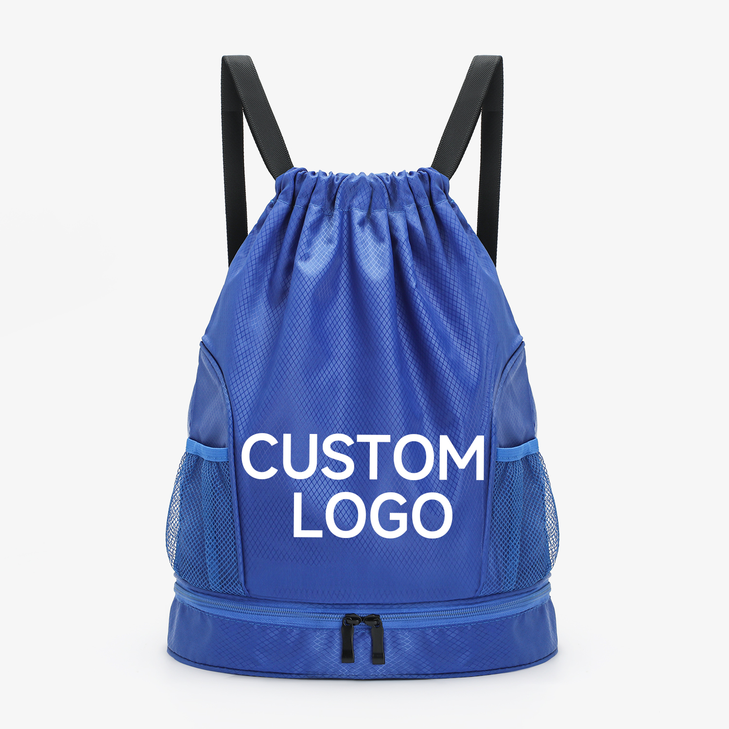 Custom Printed Logo Gym Sack Polyester Draw String Travel Bag for Basketball Marathon Gym Sports Shoe Nylon Drawstring Bags