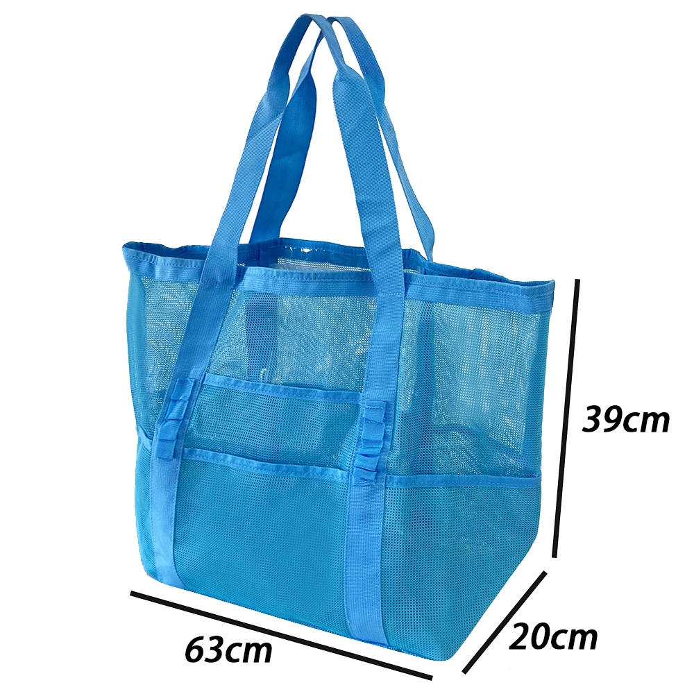 Factory Supplier Color Mixed Mesh Shopping Tote Bag