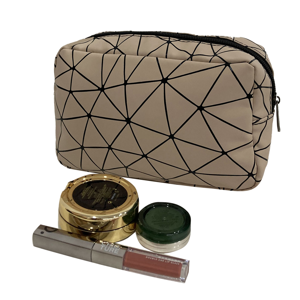 Cosmetic Bag Portable Travel Zipper Case for Lipstick Fashionable Waterproof Storage Solution Internet