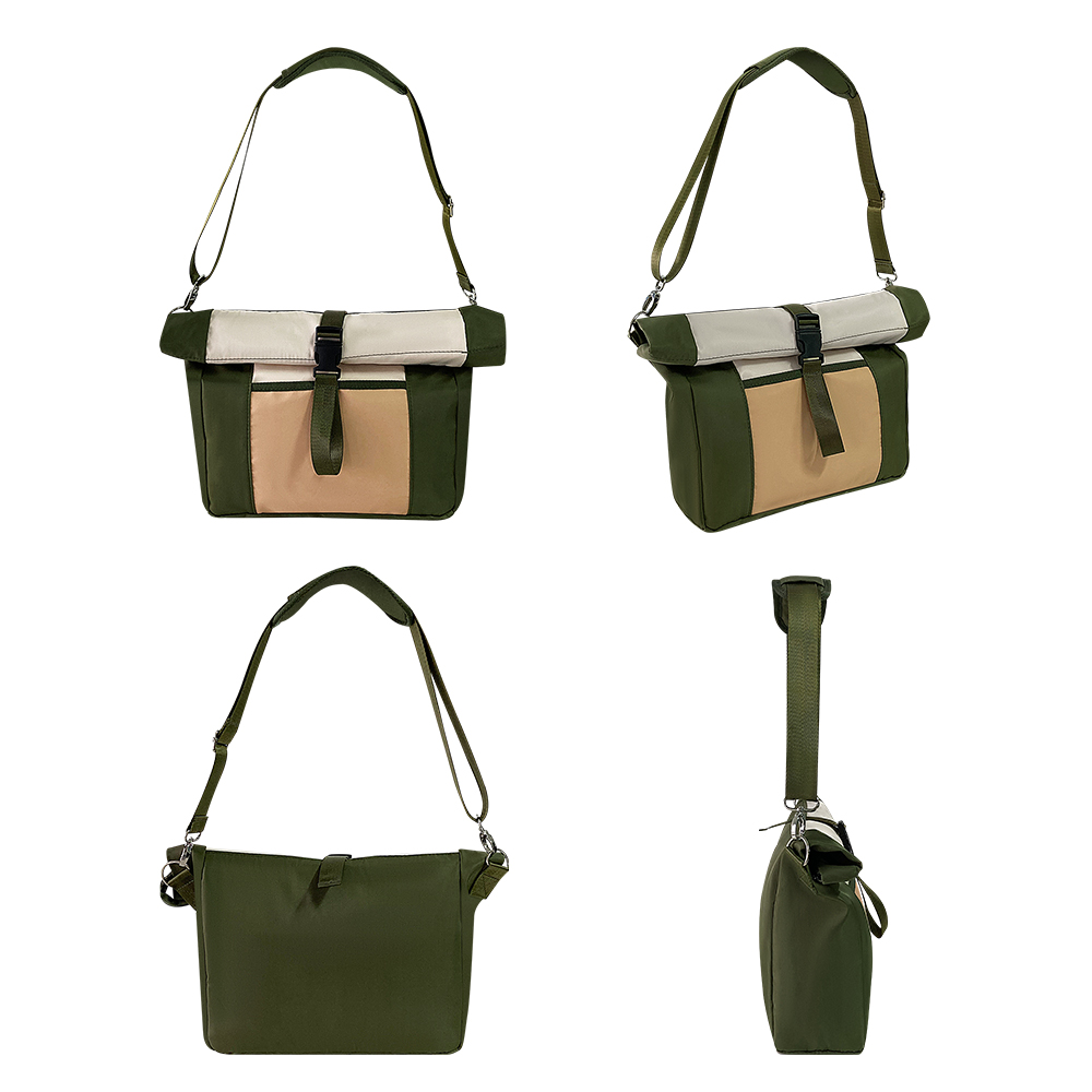 Unisex Portable Polyester Pack Water-proof Crossbody Shoulder Bag Zipper Custom Logo Outdoor Travel Roll up Sports Sling Bag