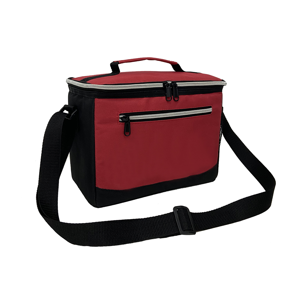 Chinese Supplier Wholesales Portable Cooler Bag Luxury Striped Tote Zipper Foldable Water Resistant ISO Standard for Travel Food