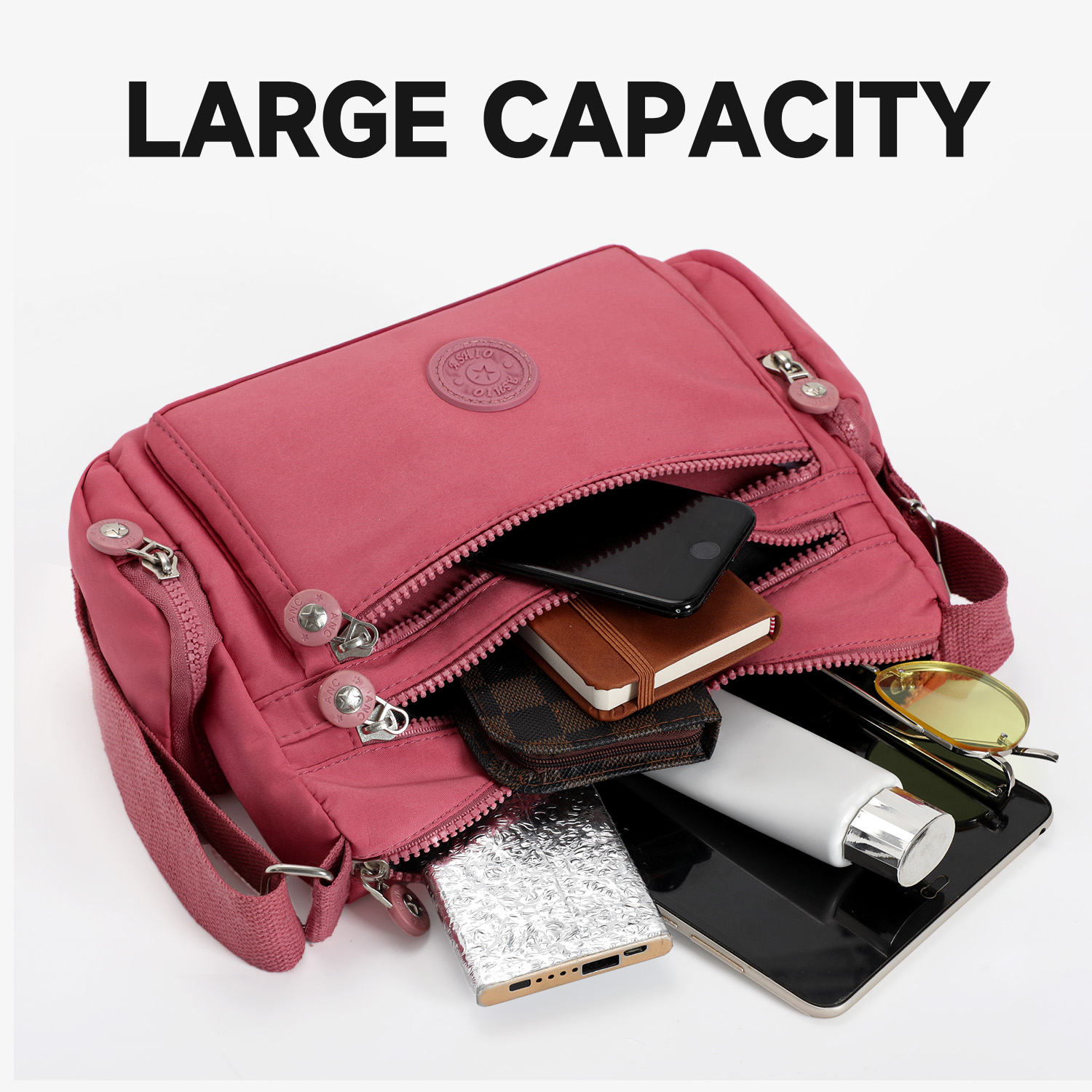 Wholesale Shoulder Pouch Stylish Organizer Purse Multi-Functional for Outdoor Traveling Home Business Trip Crossbody Bag
