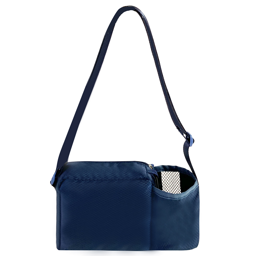 Wholesale Portable Crossbody Bag Custom Lightweight Travel Outdoor Training Pouch Sling Bag with Mesh Bottle Carrier