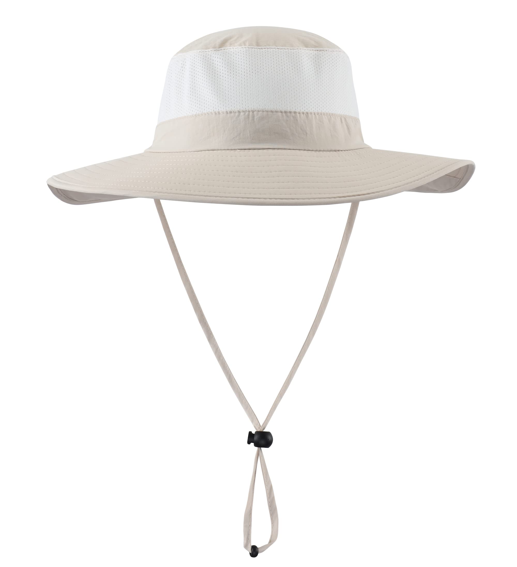 Home Preferred Outdoor UPF50+ Mesh Sun Hat with Wide Brim and Neck Flap for Fishing