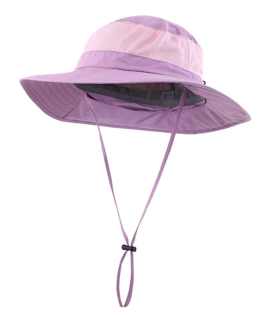 Home Preferred Outdoor UPF50+ Mesh Sun Hat with Wide Brim and Neck Flap for Fishing
