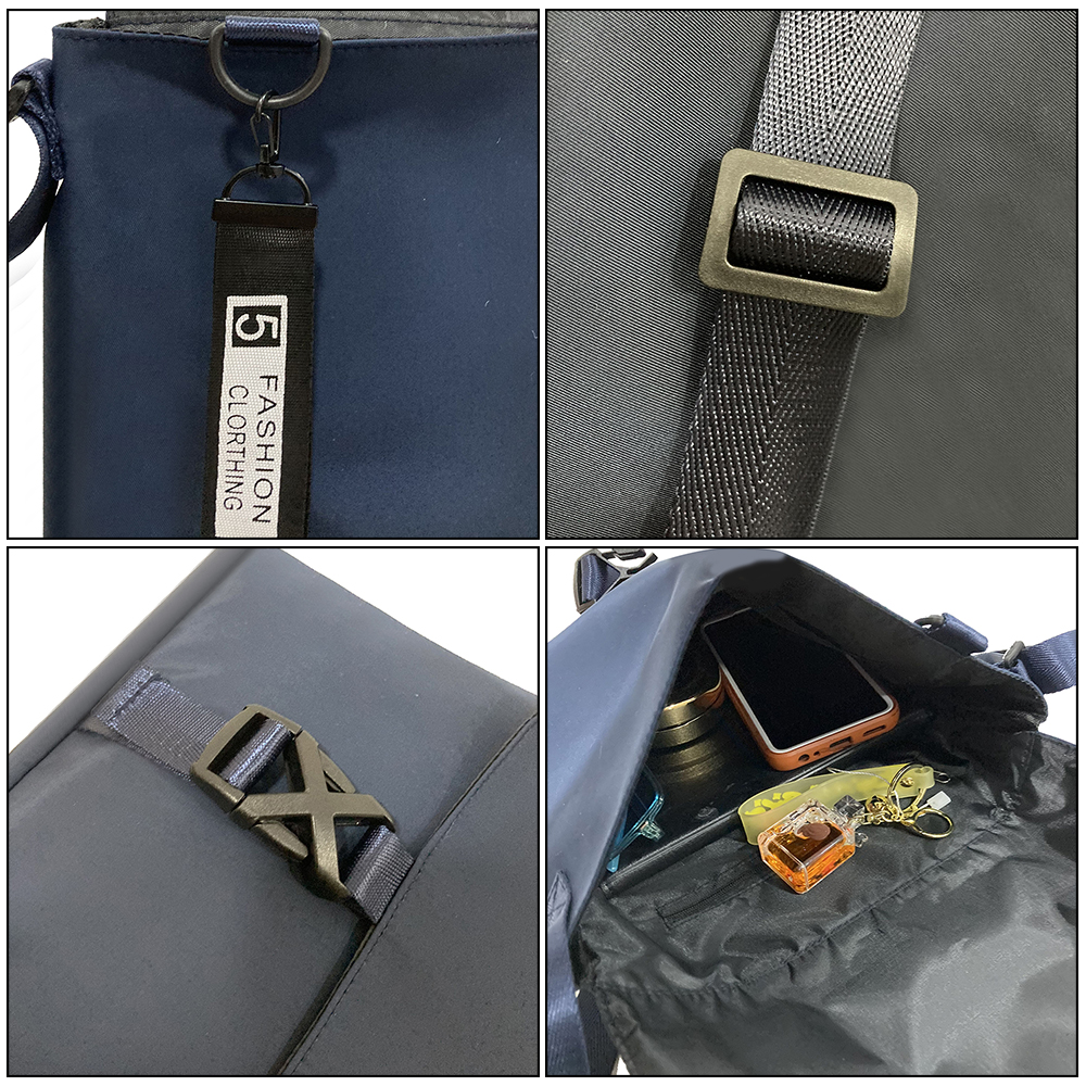 2025 Wholesale Smell Proof Shoulder Bag Custom Printed Light Weight Adjustable Strap Polyester Lining Bag