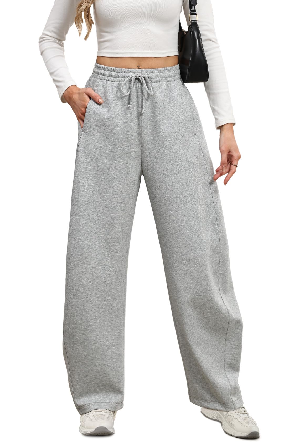 Baggy Barrel Sweatpants Women - Tall Wide Leg Sweatpants Women Lounge Pants Sweats Barrel Joggers Fall Fashion