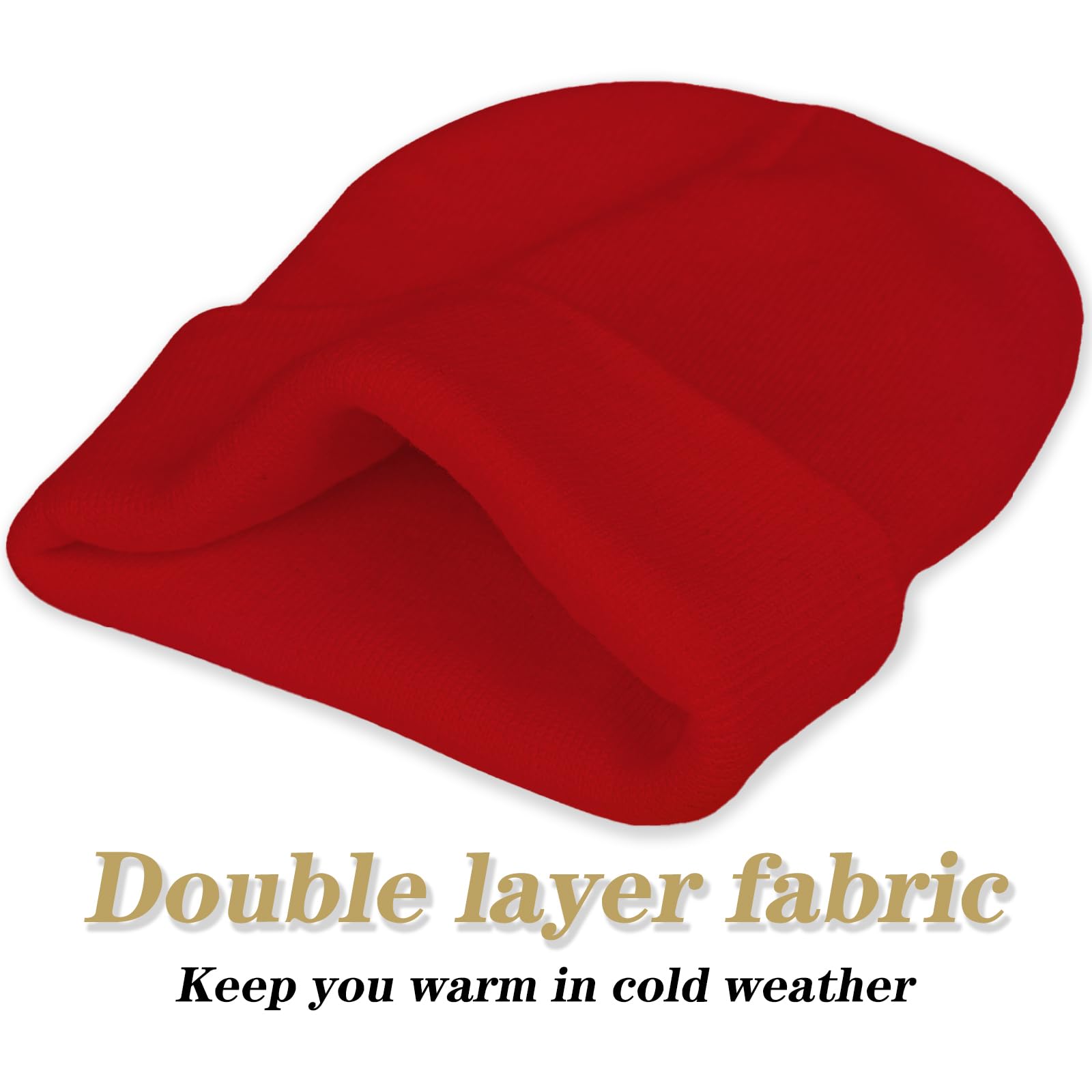 1&2 piece set of unisex beanie, acrylic knit, ribbed cuff, skull pattern, casual knitted beanie, warm winter hat