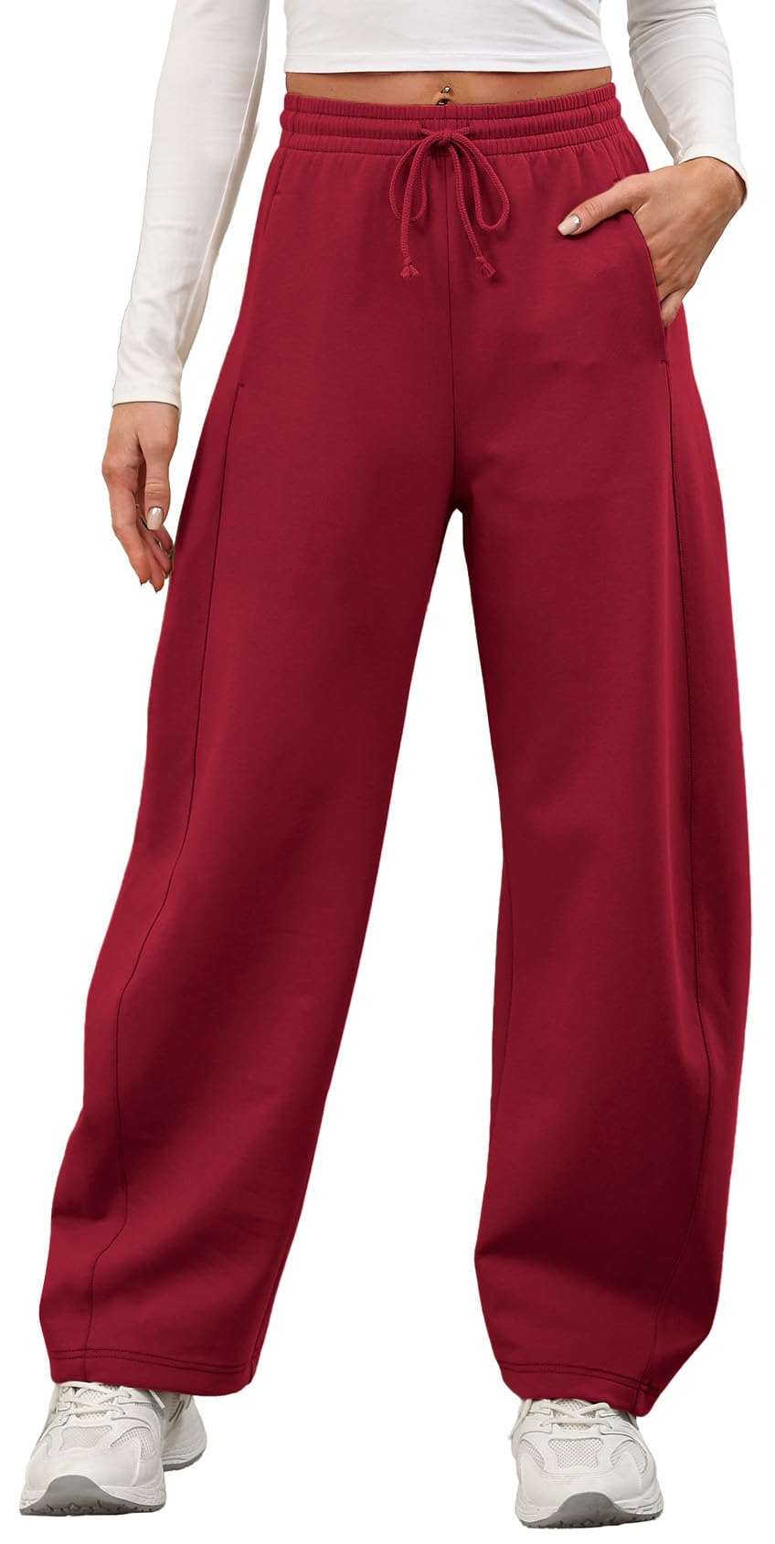 Baggy Barrel Sweatpants Women - Tall Wide Leg Sweatpants Women Lounge Pants Sweats Barrel Joggers Fall Fashion