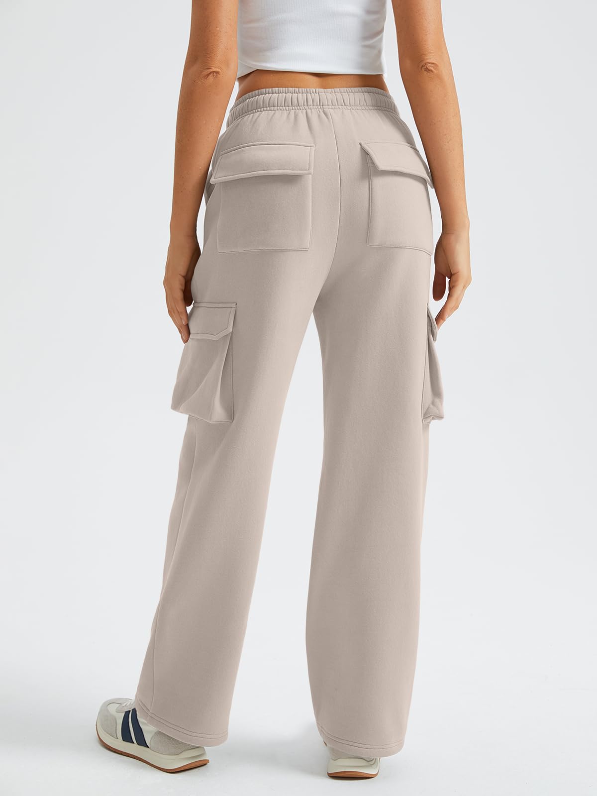 Womens Sweatpants Wide Leg Cargo Barrel Pants Fall Fashion Outfits Sweats Baggy Winter Clothes Parachute Joggers