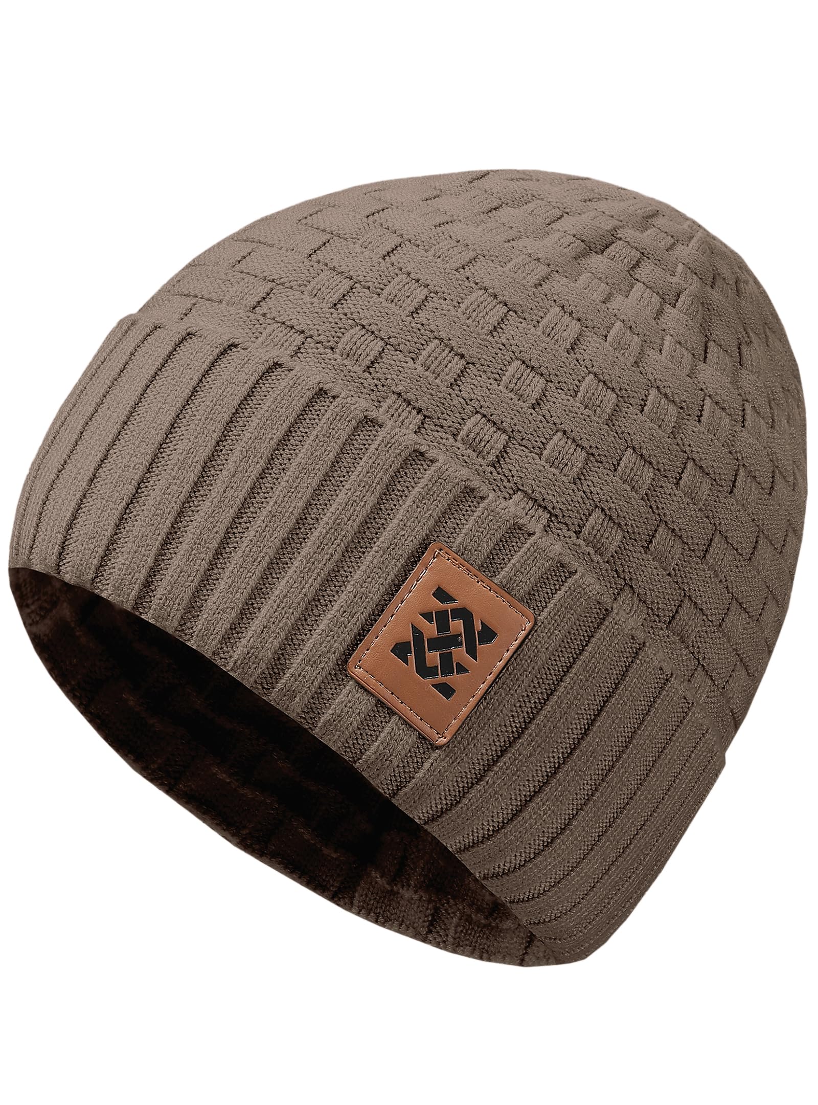 Unisex Winter Beanie Hat, Warm Waffle Knit, Comfortable and Thick Everyday Ribbed Hat