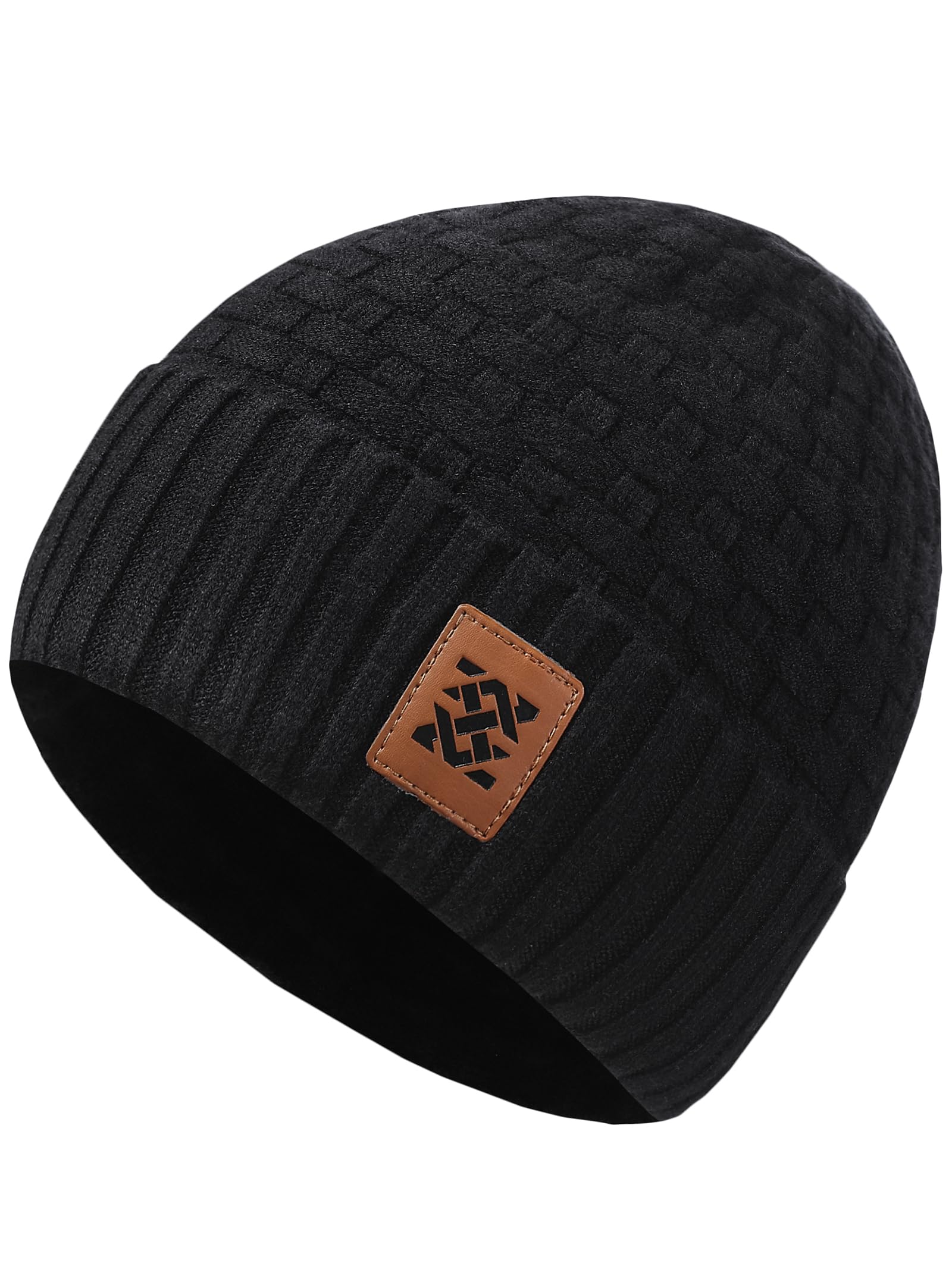 Unisex Winter Beanie Hat, Warm Waffle Knit, Comfortable and Thick Everyday Ribbed Hat