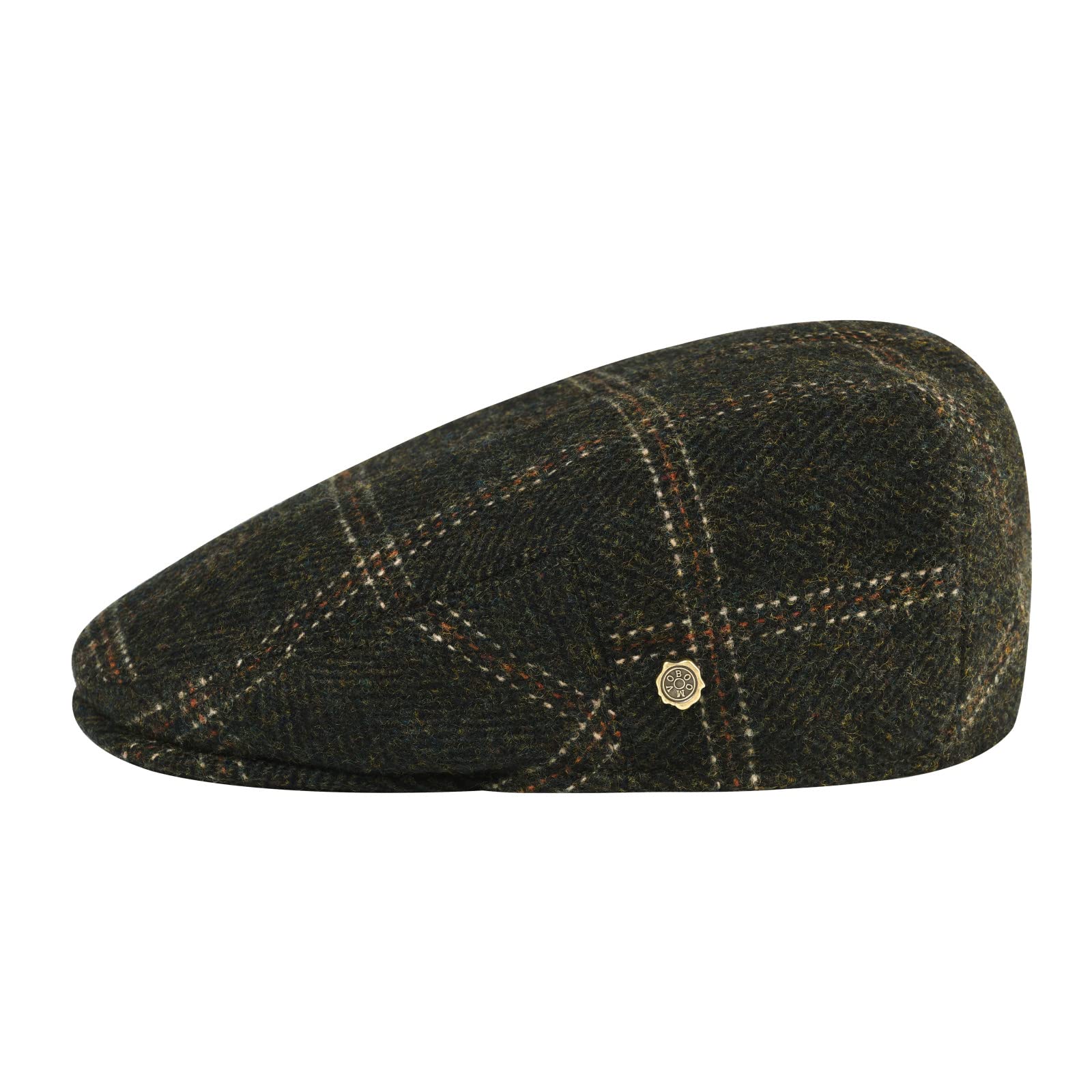 Men's Herringbone Wool Blend Ivy Cap Newsboy Hat Gatsby Taxi Cap