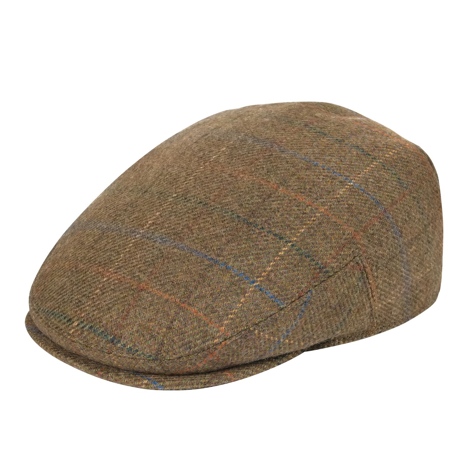 Men's Herringbone Wool Blend Ivy Cap Newsboy Hat Gatsby Taxi Cap
