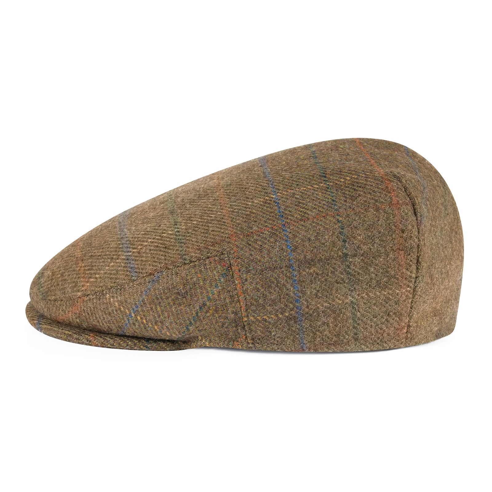 Men's Herringbone Wool Blend Ivy Cap Newsboy Hat Gatsby Taxi Cap