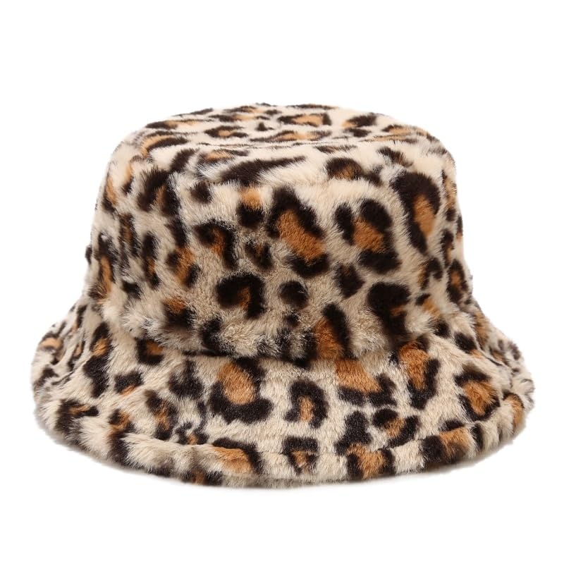 Winter fisherman's hat - fluffy artificial fur fisherman's hat for women and men, in plain color style