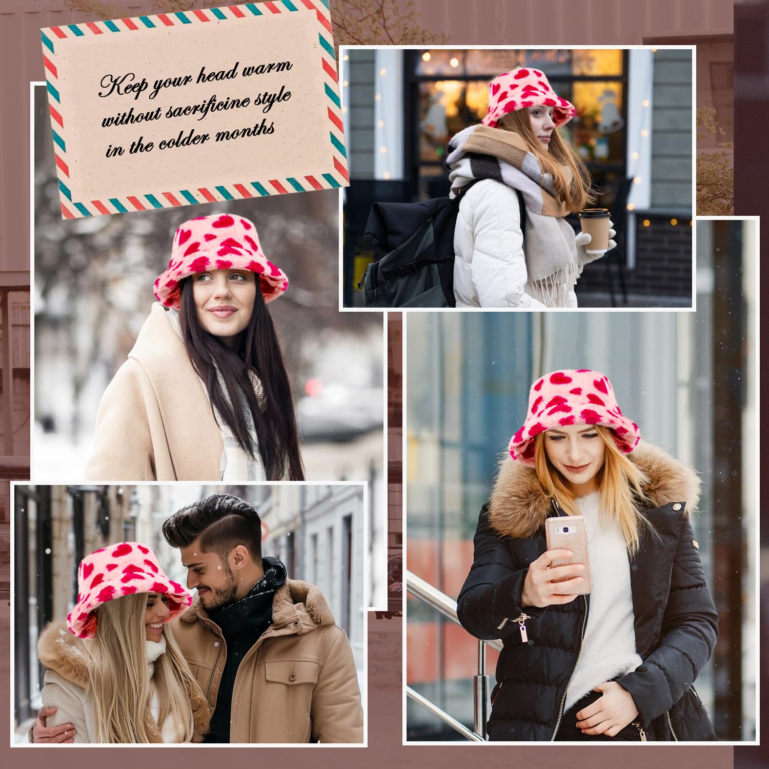 Winter fisherman's hat - fluffy artificial fur fisherman's hat for women and men, in plain color style