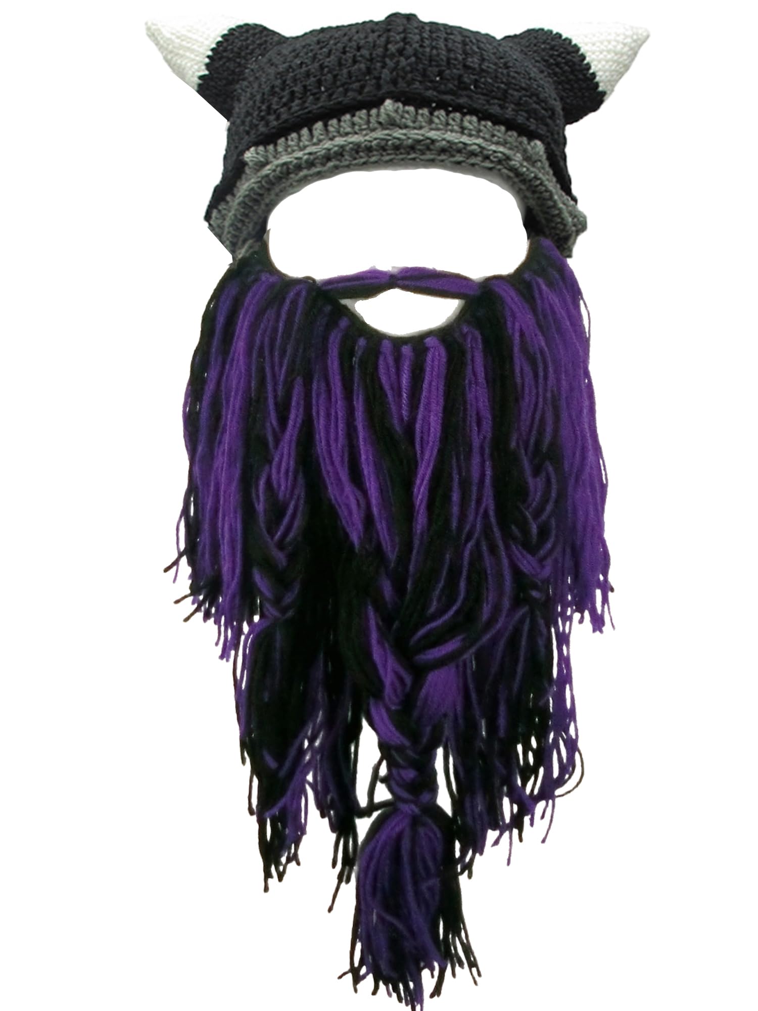 Winter warm-up hat with knitted wool and fun skull pattern