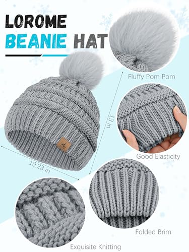 Winter hats, scarves, gloves and earmuffs, warm knitted brimless hats, touchscreen gloves set, winter gift neck scarf, women's style