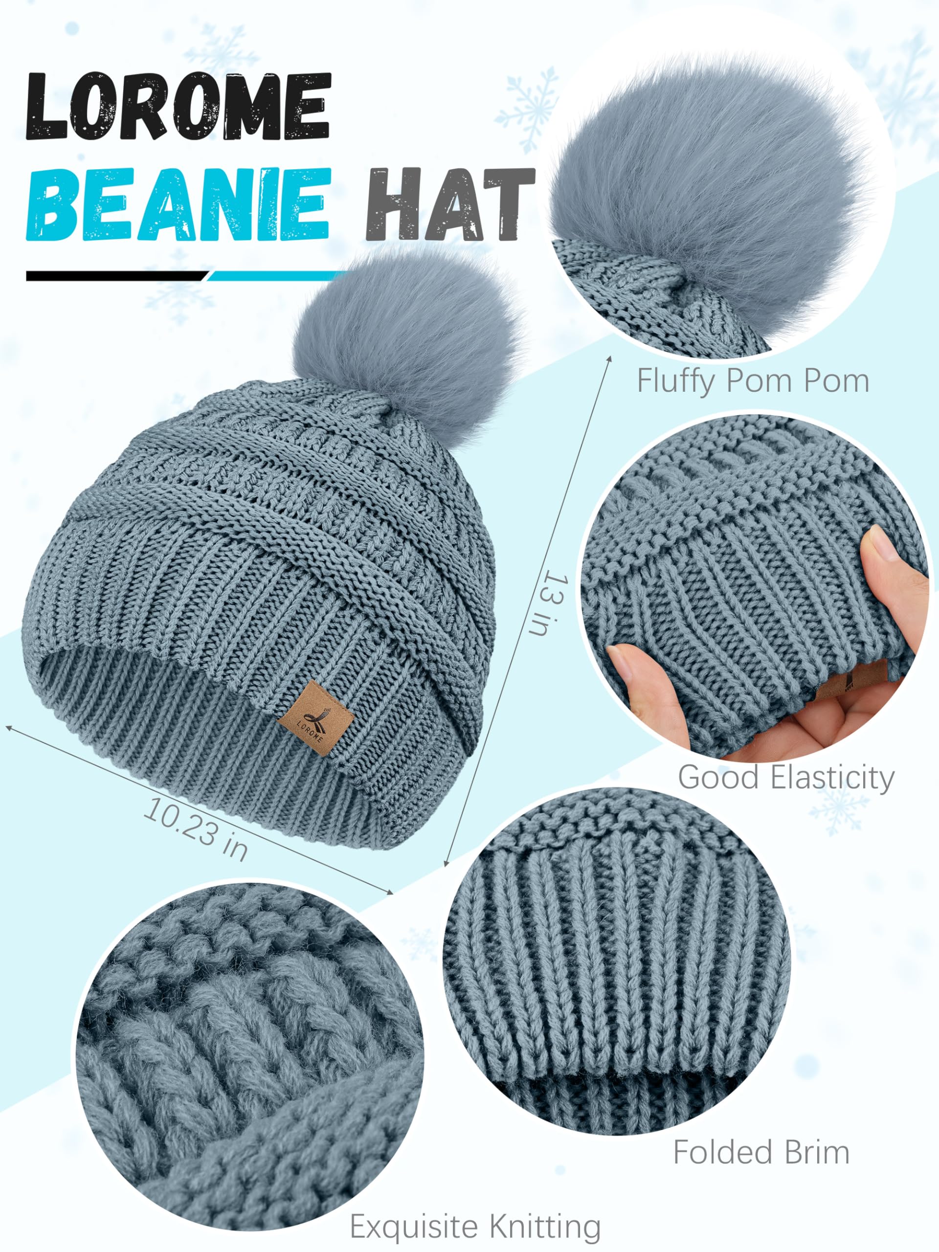 Winter hats, scarves, gloves and earmuffs, warm knitted brimless hats, touchscreen gloves set, winter gift neck scarf, women's style