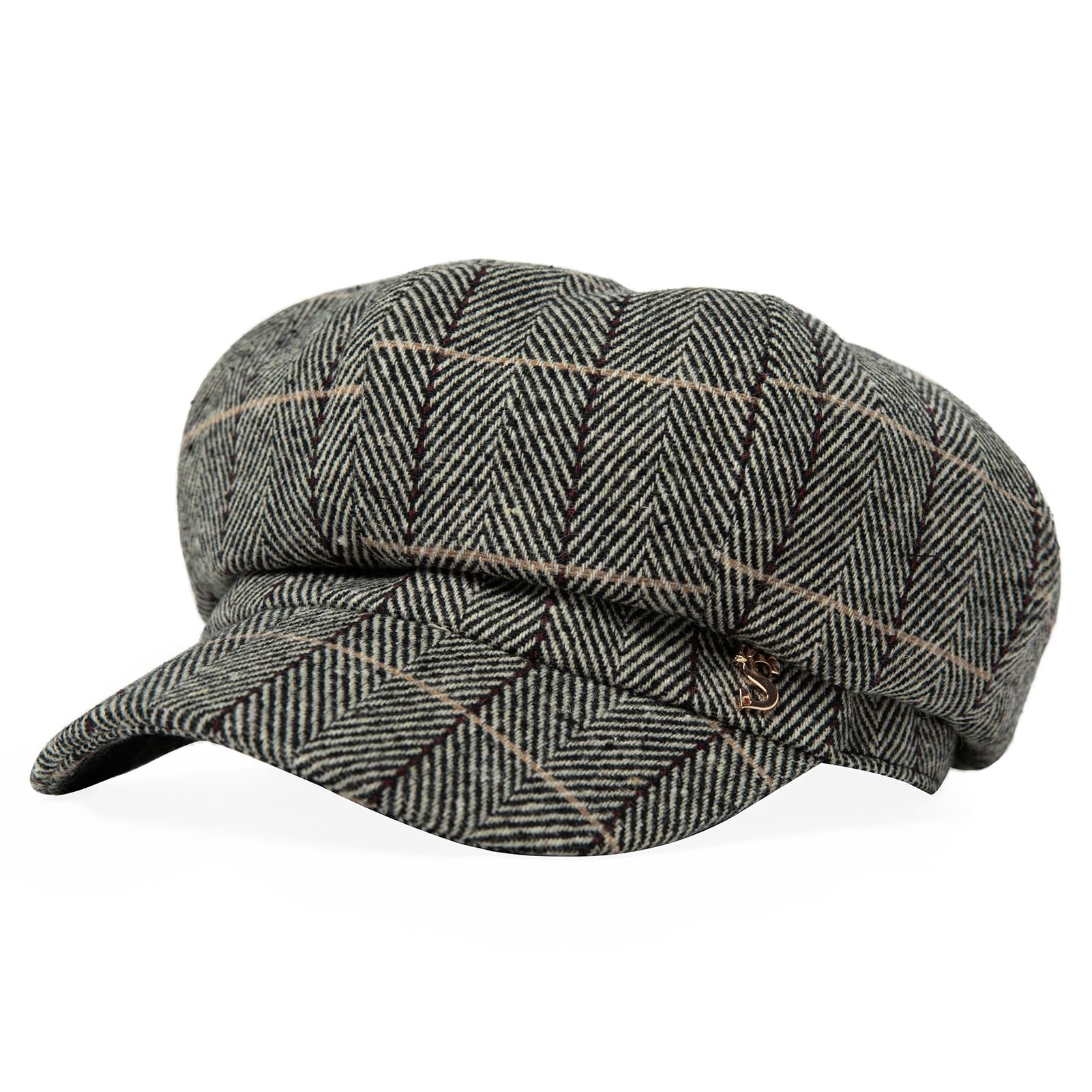 Wool Fashion Newsboy Hat for Women - Winter Warmth Oral Wearing - Cabbie Fedora Hat