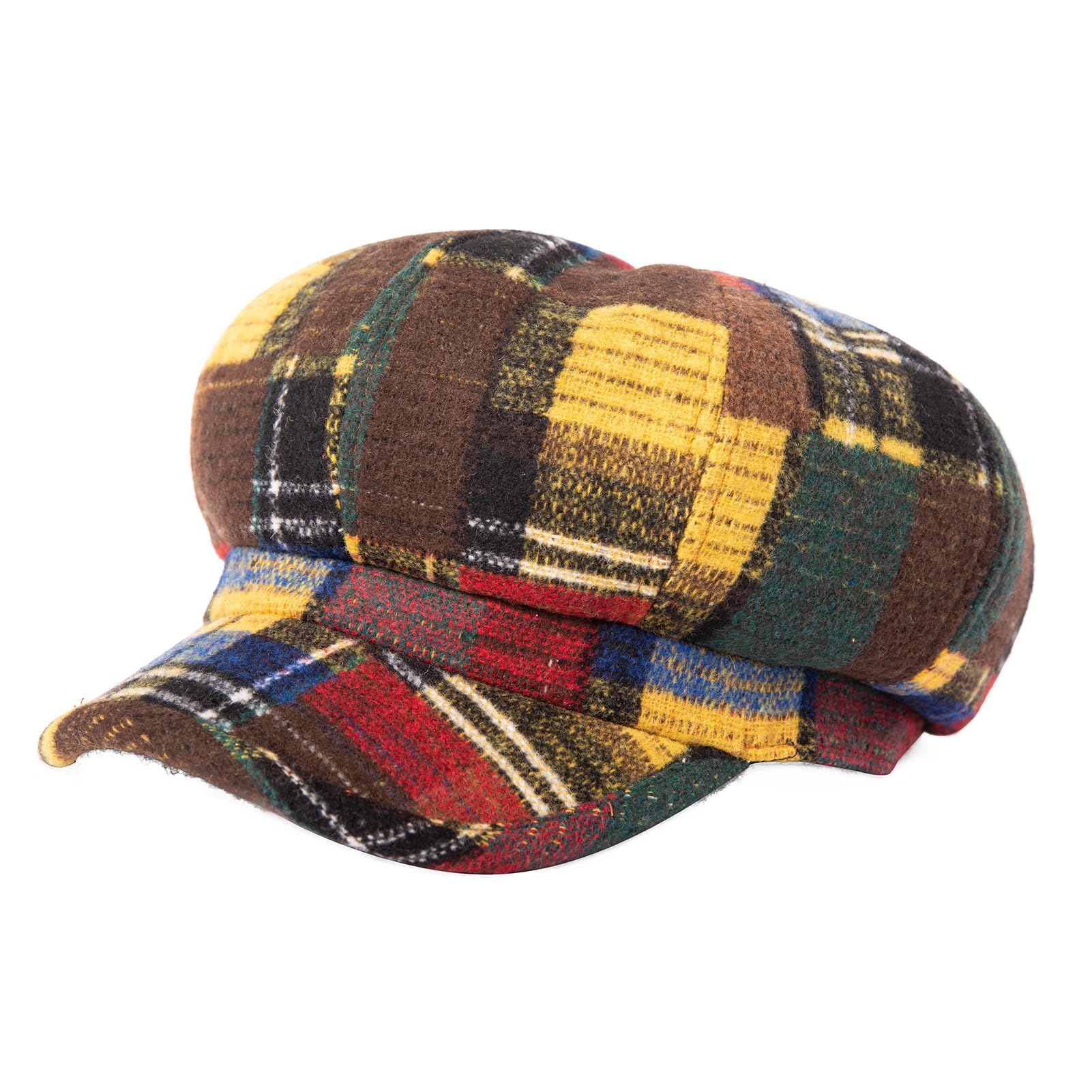 Wool Fashion Newsboy Hat for Women - Winter Warmth Oral Wearing - Cabbie Fedora Hat