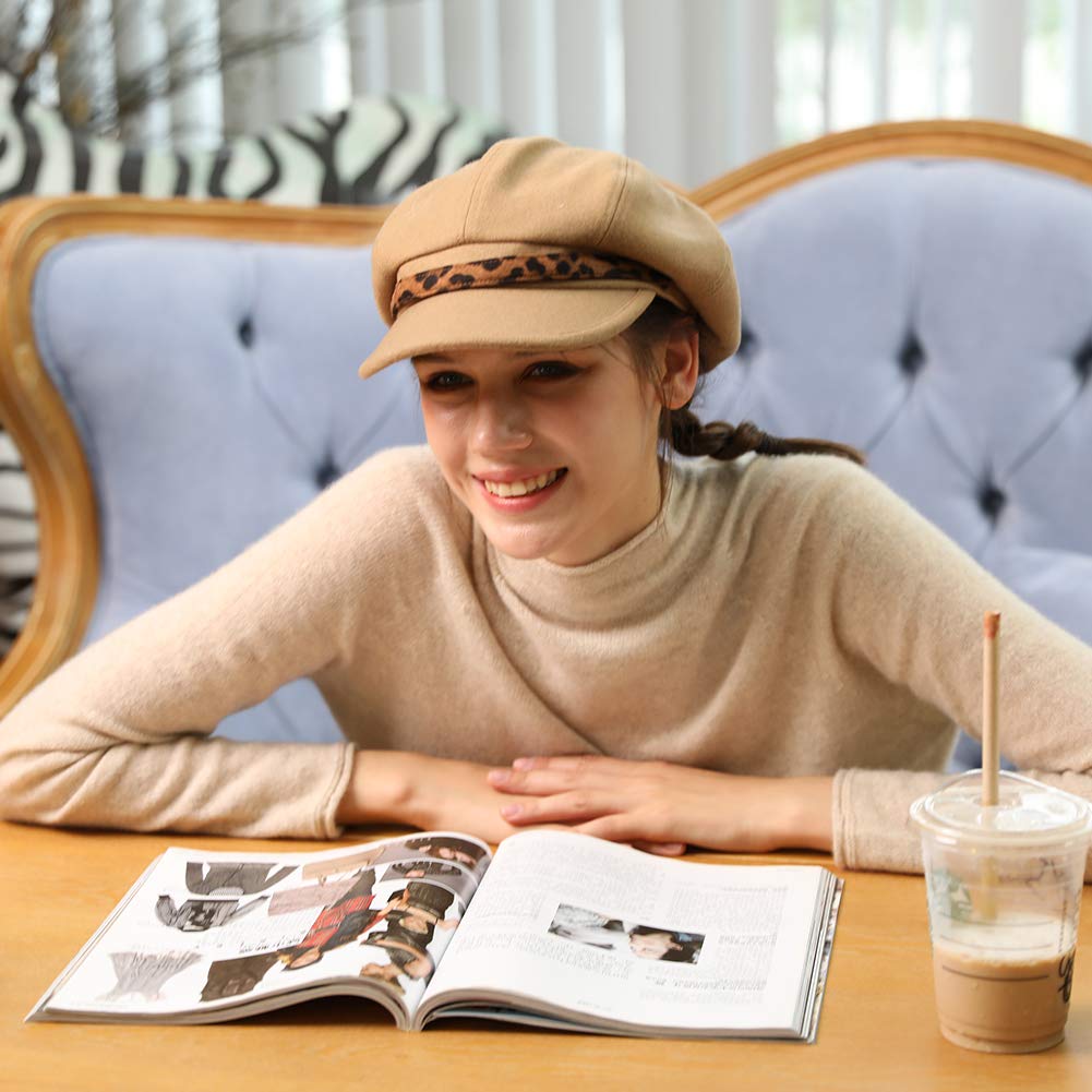 Wool Fashion Newsboy Hat for Women - Winter Warmth Oral Wearing - Cabbie Fedora Hat