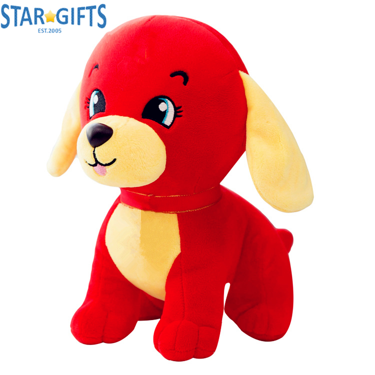 Customizable Warm Plush Puppy Dog Plush Red Retriever Pelucia Stuffed Animal Dog Puppy Doll