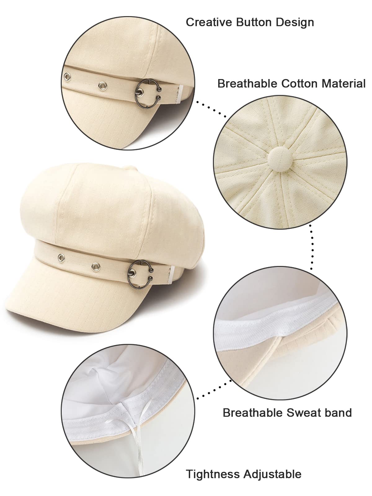 Women's beret newsboy hat - classic fallwinter hat