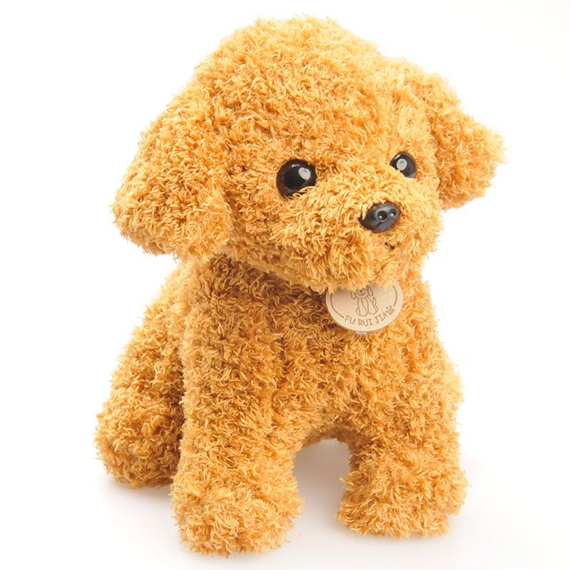 Cute Interactive Puppy Dog Robot Super Soft Plush Toy for Kids Realistic Custom Stuffed Animal Dolls Tail Wagging Toy