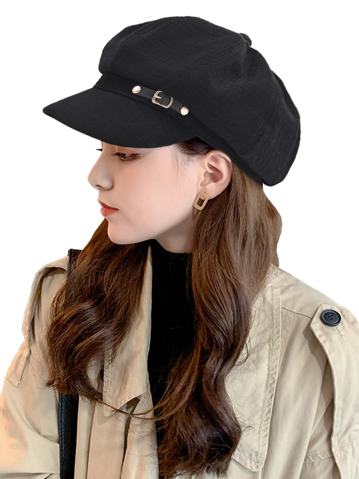 Women's beret newsboy hat - classic fallwinter hat
