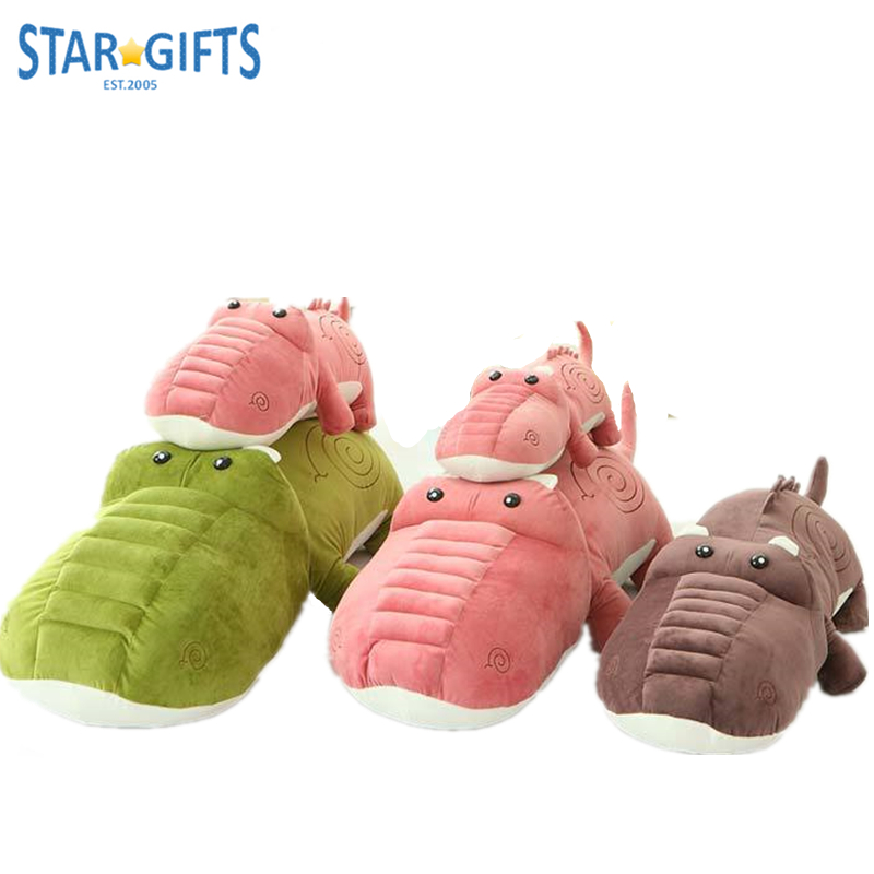 Cuddle Plush Stuffed Soft Toys with Candy Color Custom Cartoon Crocodile Sea Animals Toy
