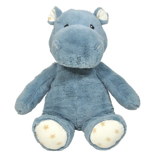 Personalised Blue Hippo Plush Doll Super Soft Cartoon Jungle Animal Toy for Babies Kids Boys Girls Toys