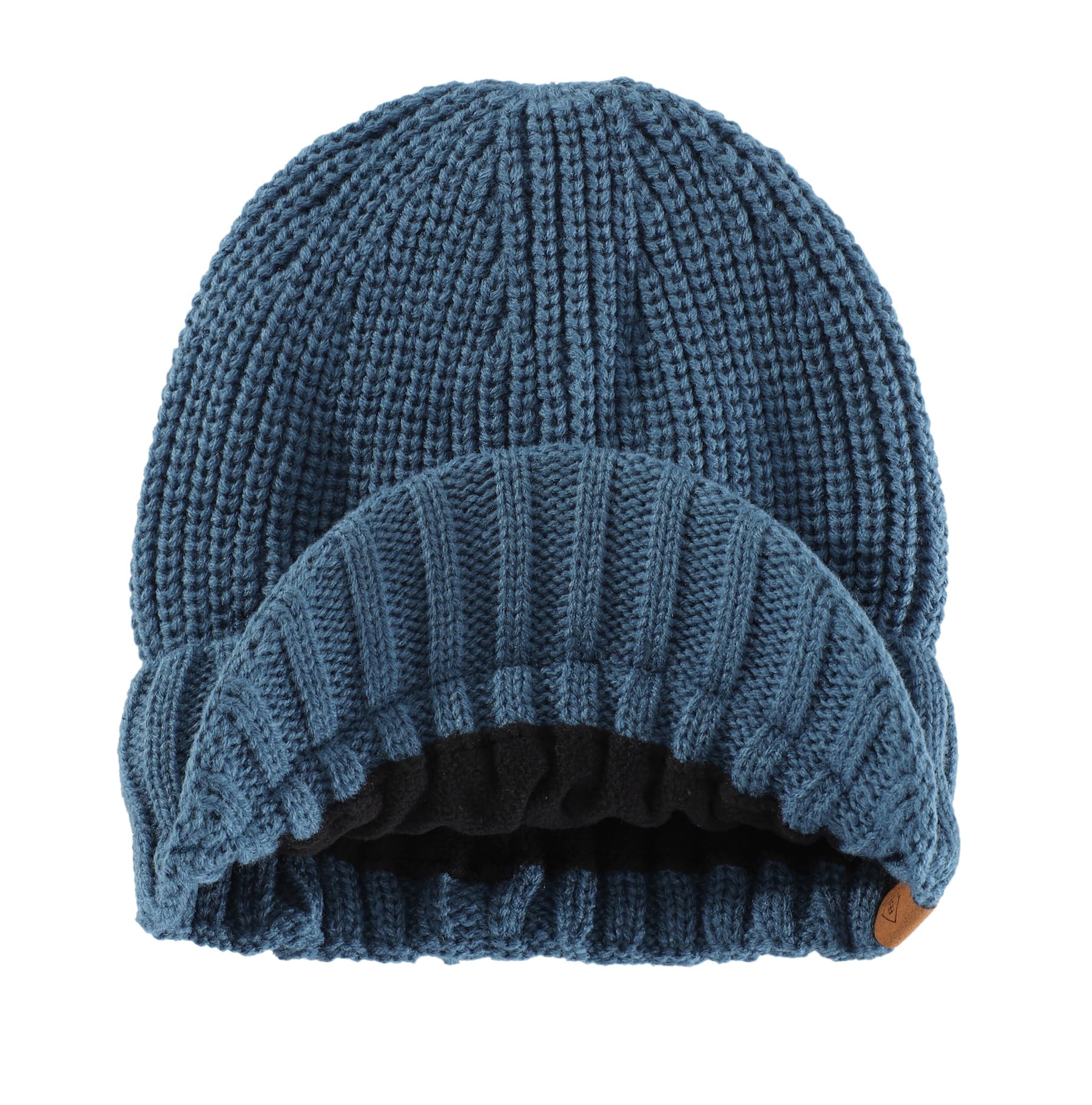 Home Preferred Men's Winter Hat Thick Knitted Flat Brimmed Hat with Sun Protection Newspaper Vendor Flat Brim Hat