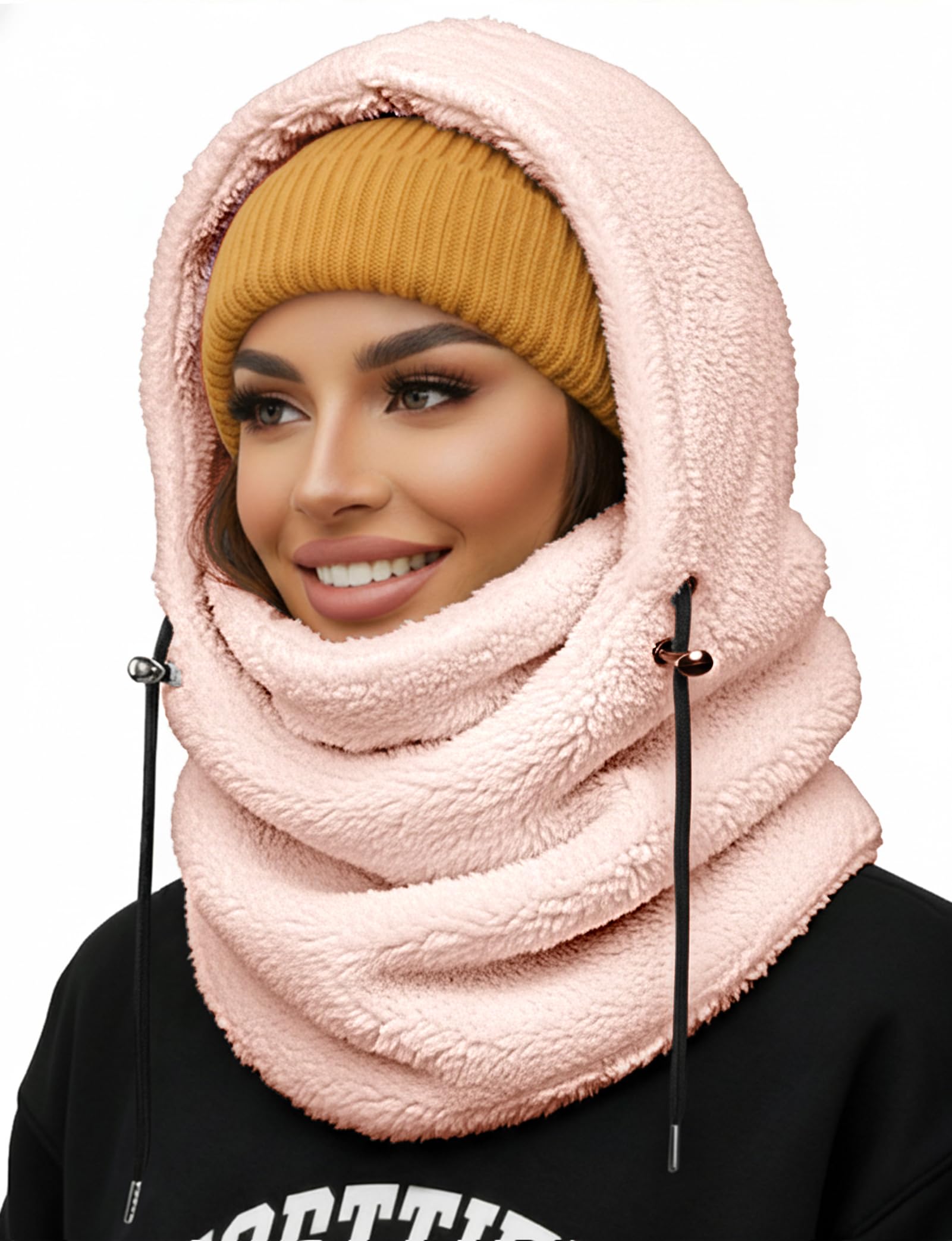 Balaclava for men and women, winter hat, neck windproof, wool ski mask, warm mask, scarf