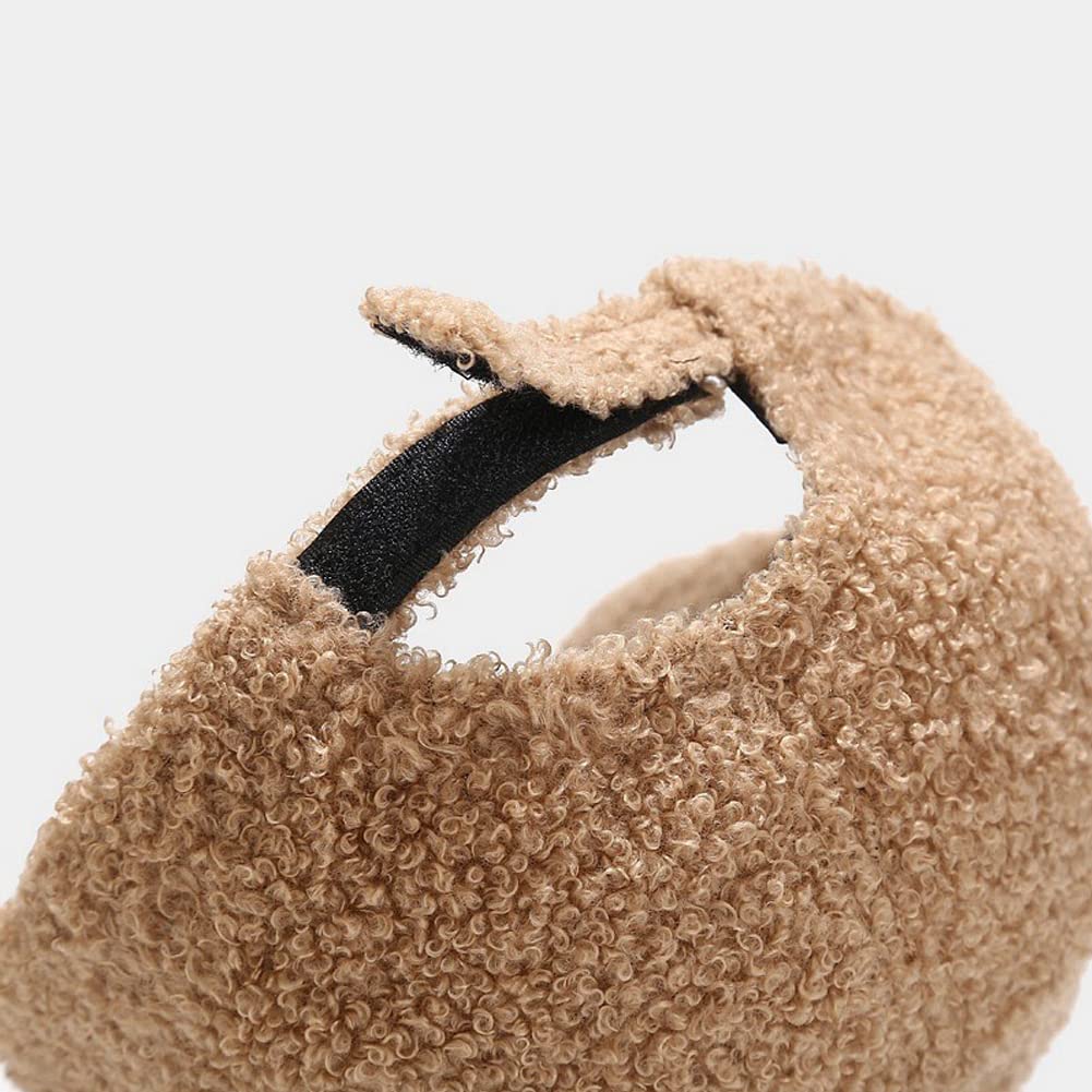 Lady's winter baseball cap made of lamb wool in solid color for warmth. Perfect for outdoor travel