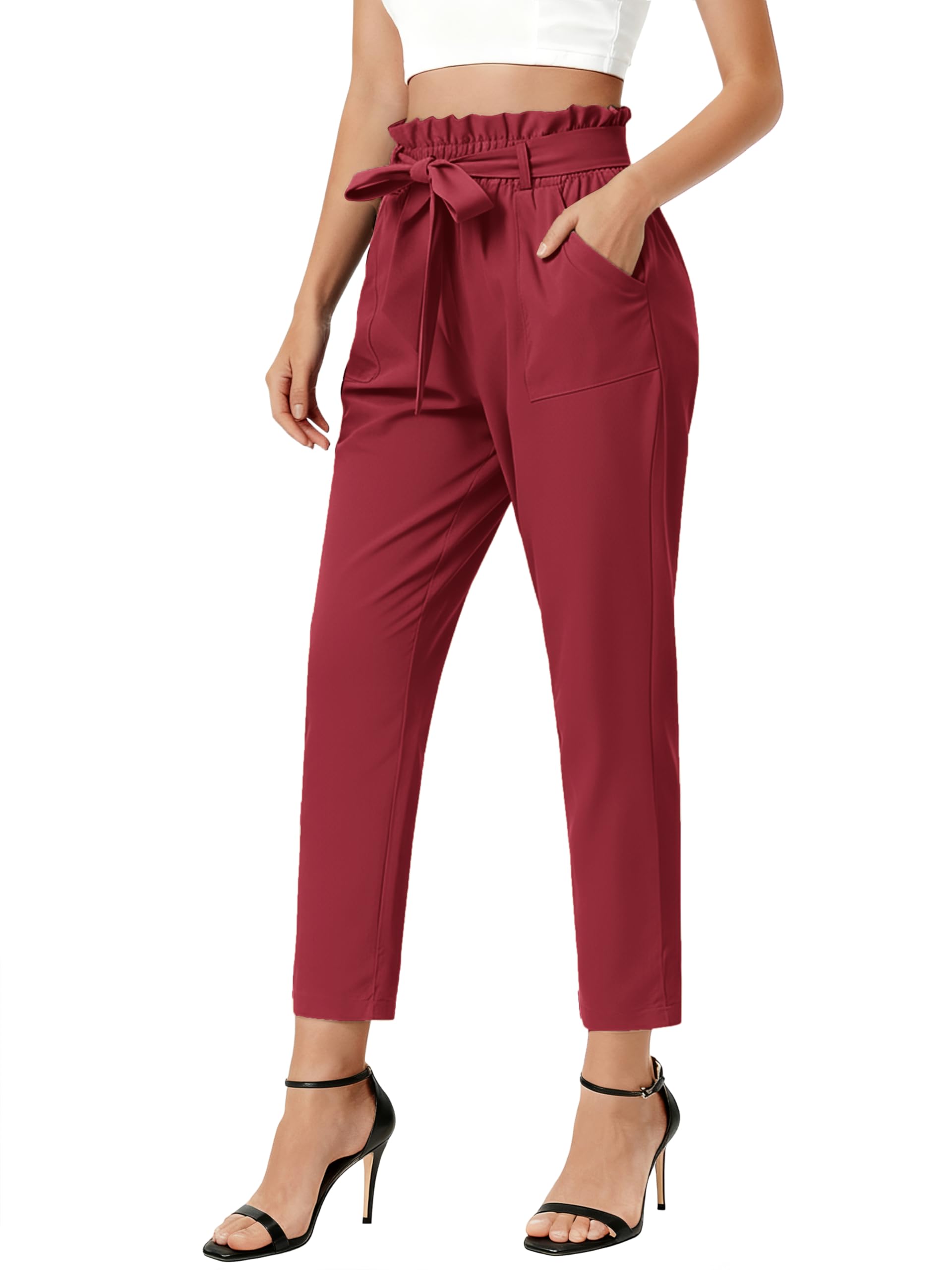 Women's Waist Pants Slim Fit Casual Office Pencil Pants