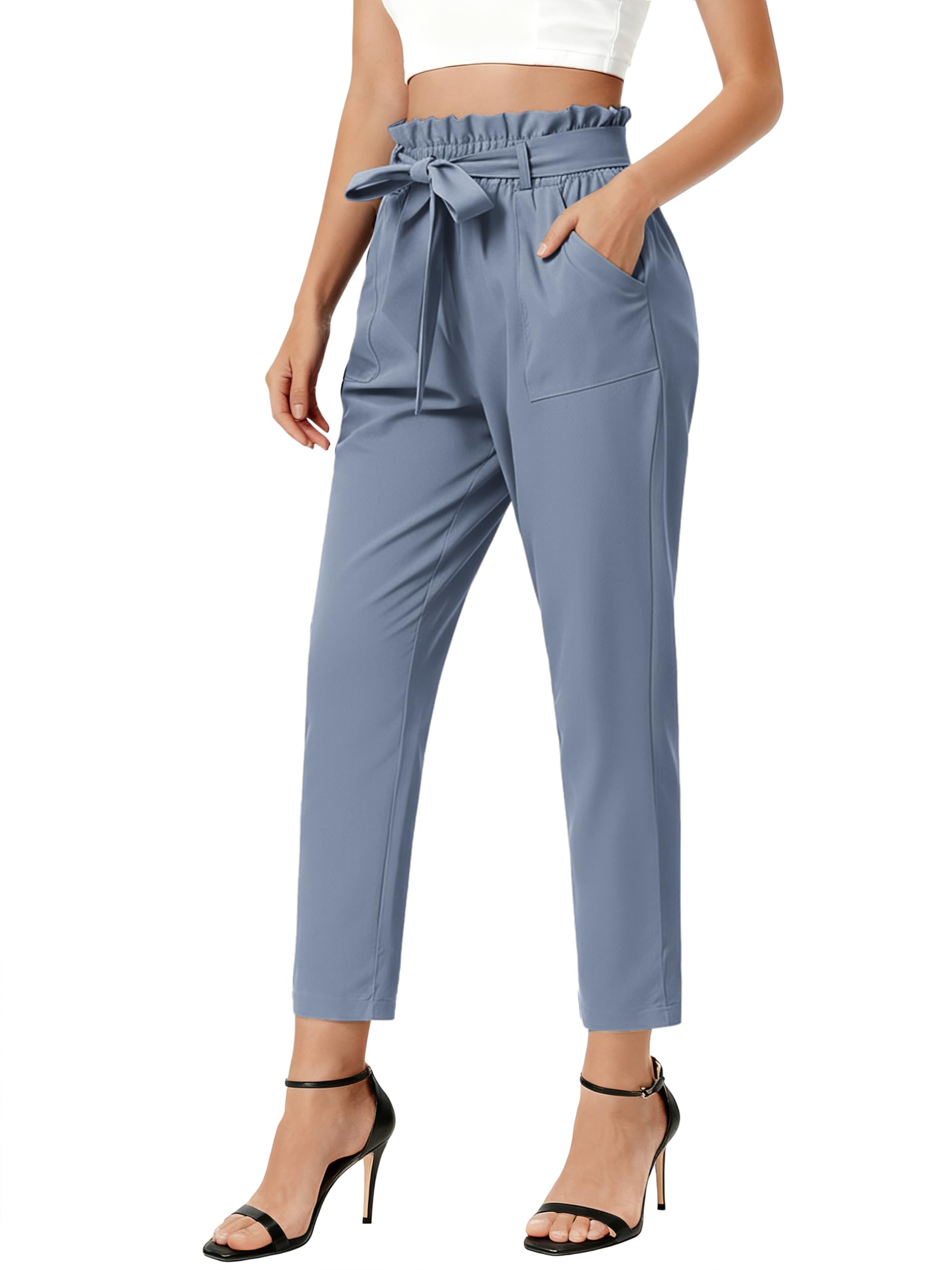 Women's Waist Pants Slim Fit Casual Office Pencil Pants