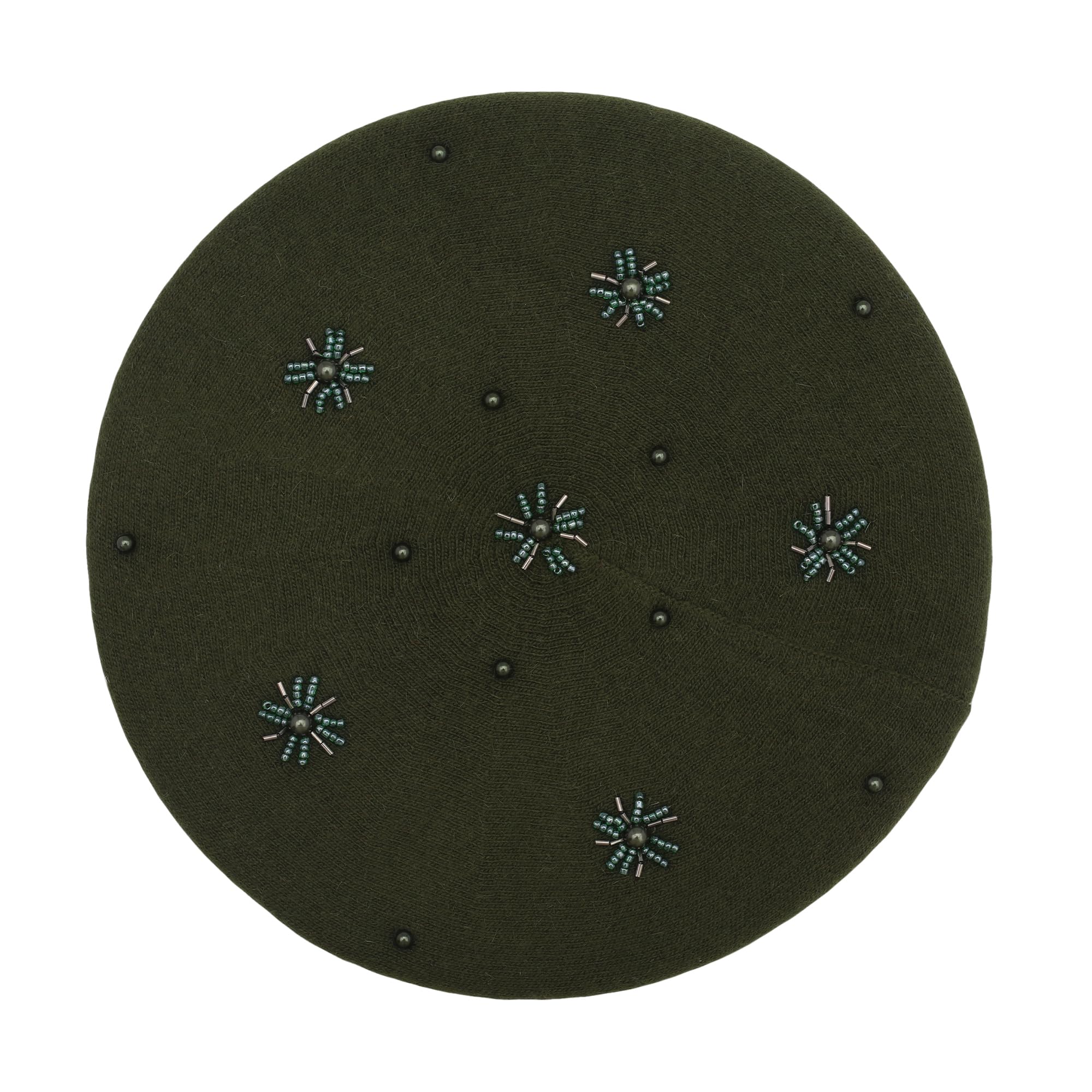 Women's French beret, double-sided knitted thick and warm hat, suitable for ladies and girls