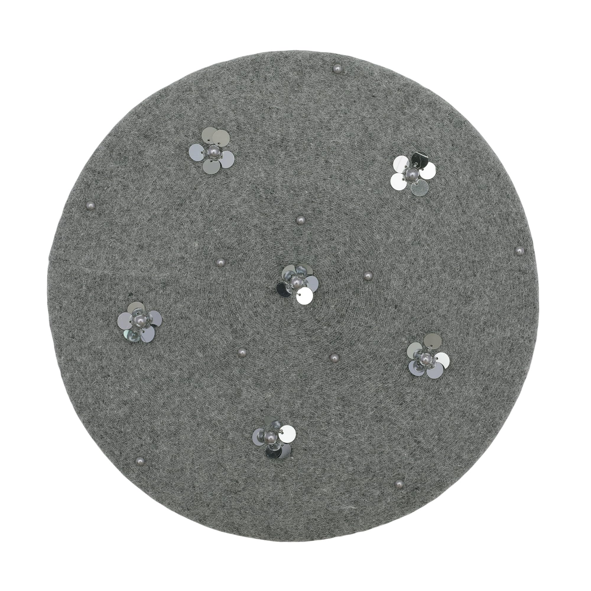 Women's French beret, double-sided knitted thick and warm hat, suitable for ladies and girls